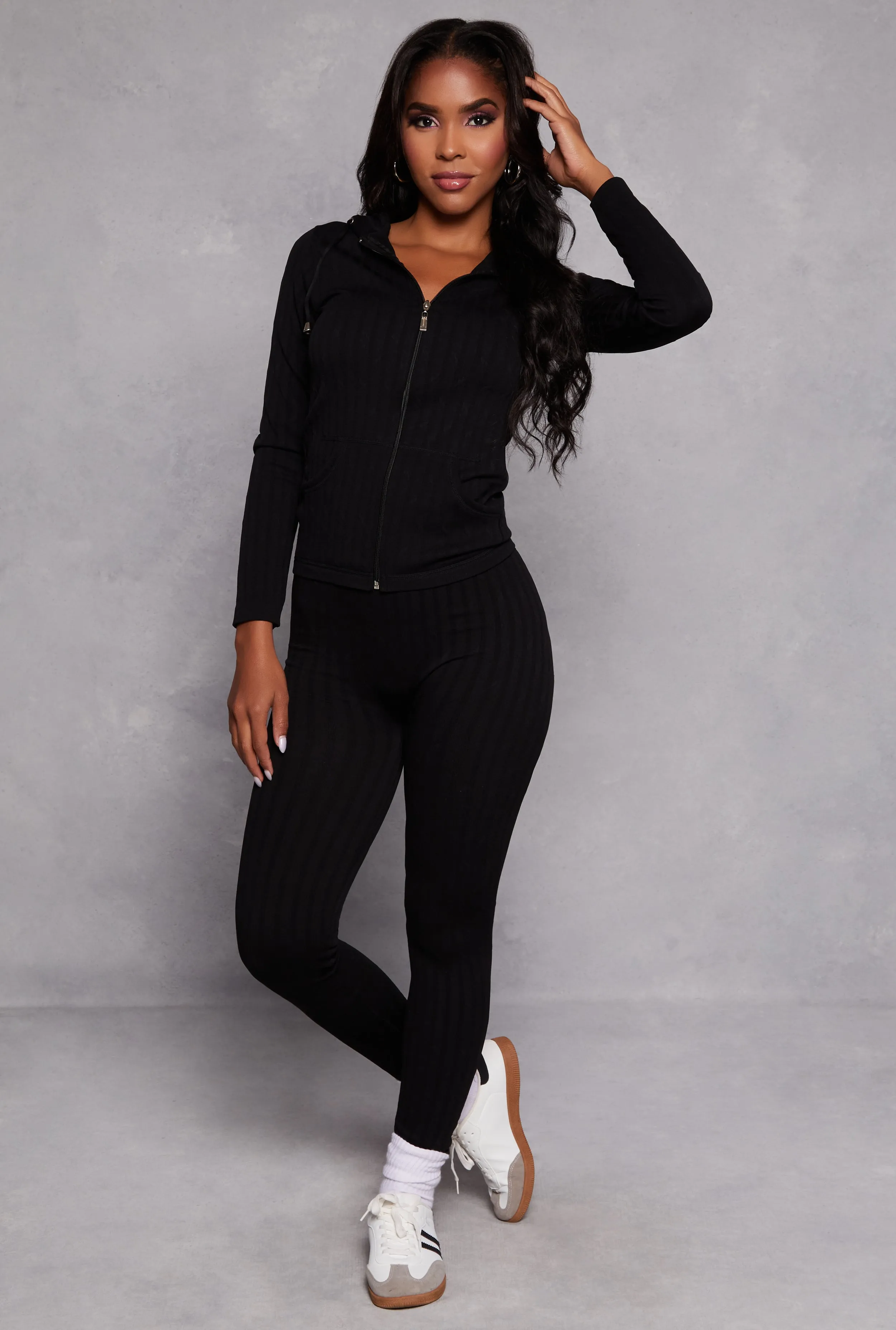 Seamless Shadow Stripe Leggings sold by Rainbow