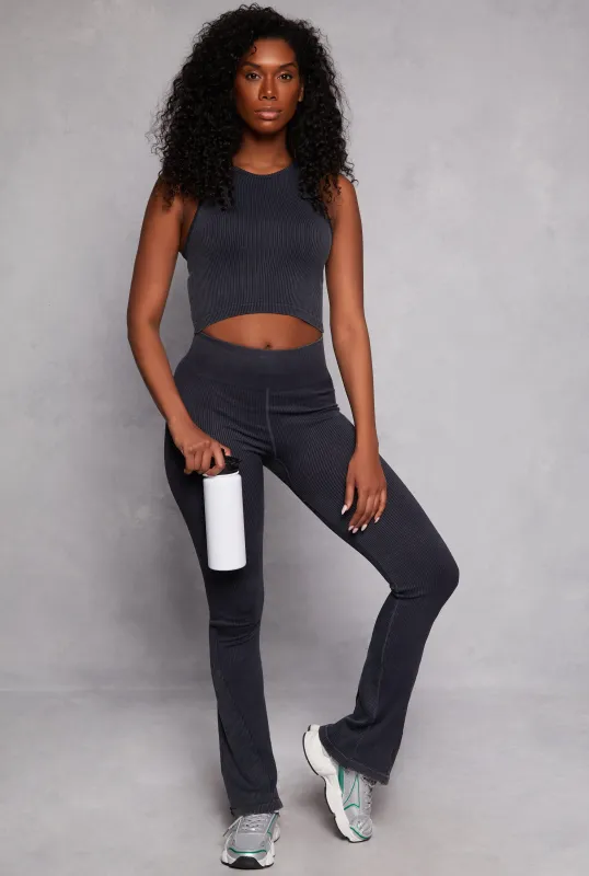 Ribbed Knit Pull On Pants sold by Rainbow