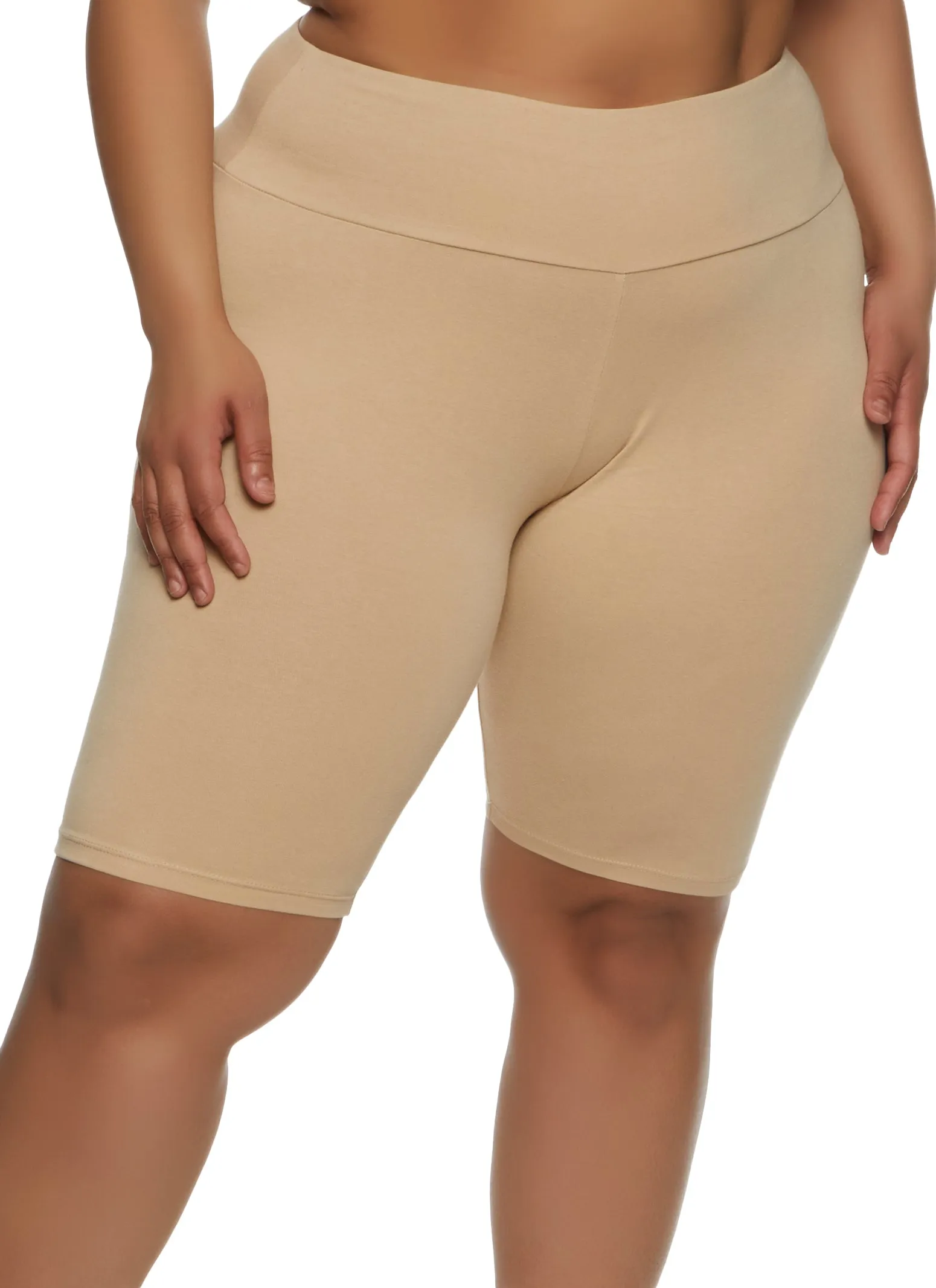 Plus Size High Waisted Bike Shorts sold by Rainbow product image thumbnail 5