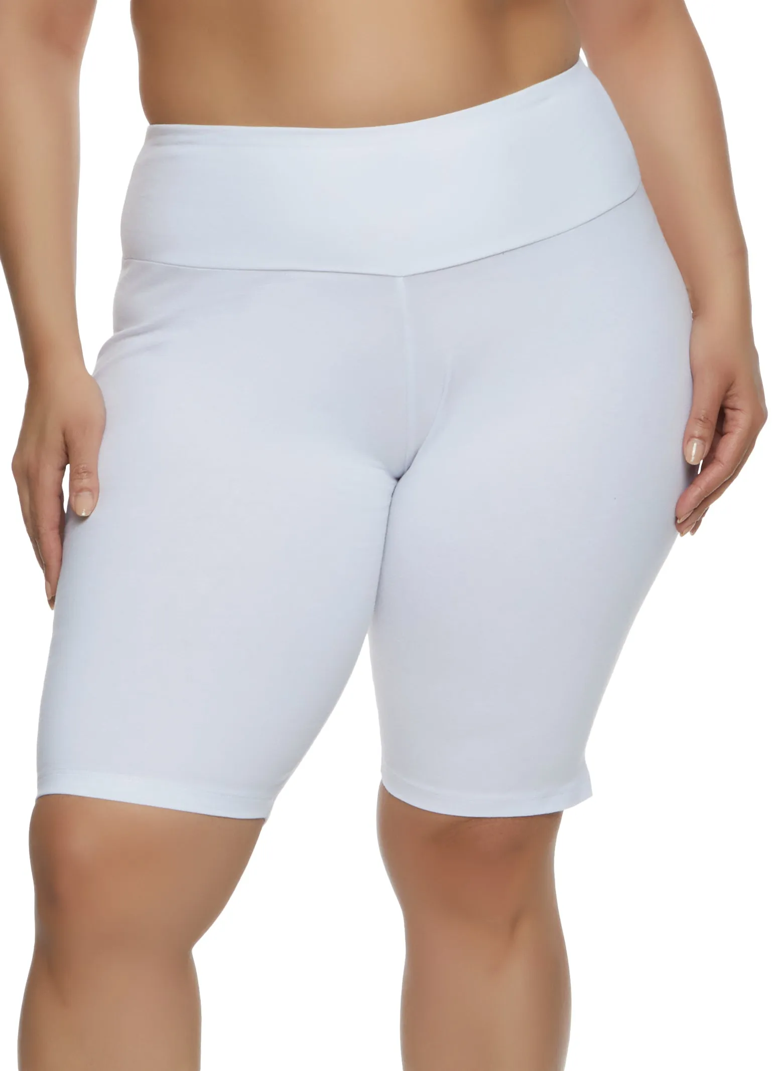 Plus Size High Waisted Bike Shorts sold by Rainbow product image thumbnail 4