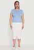 Plus Size Short Sleeve Crew Neck Tee sold by Rainbow