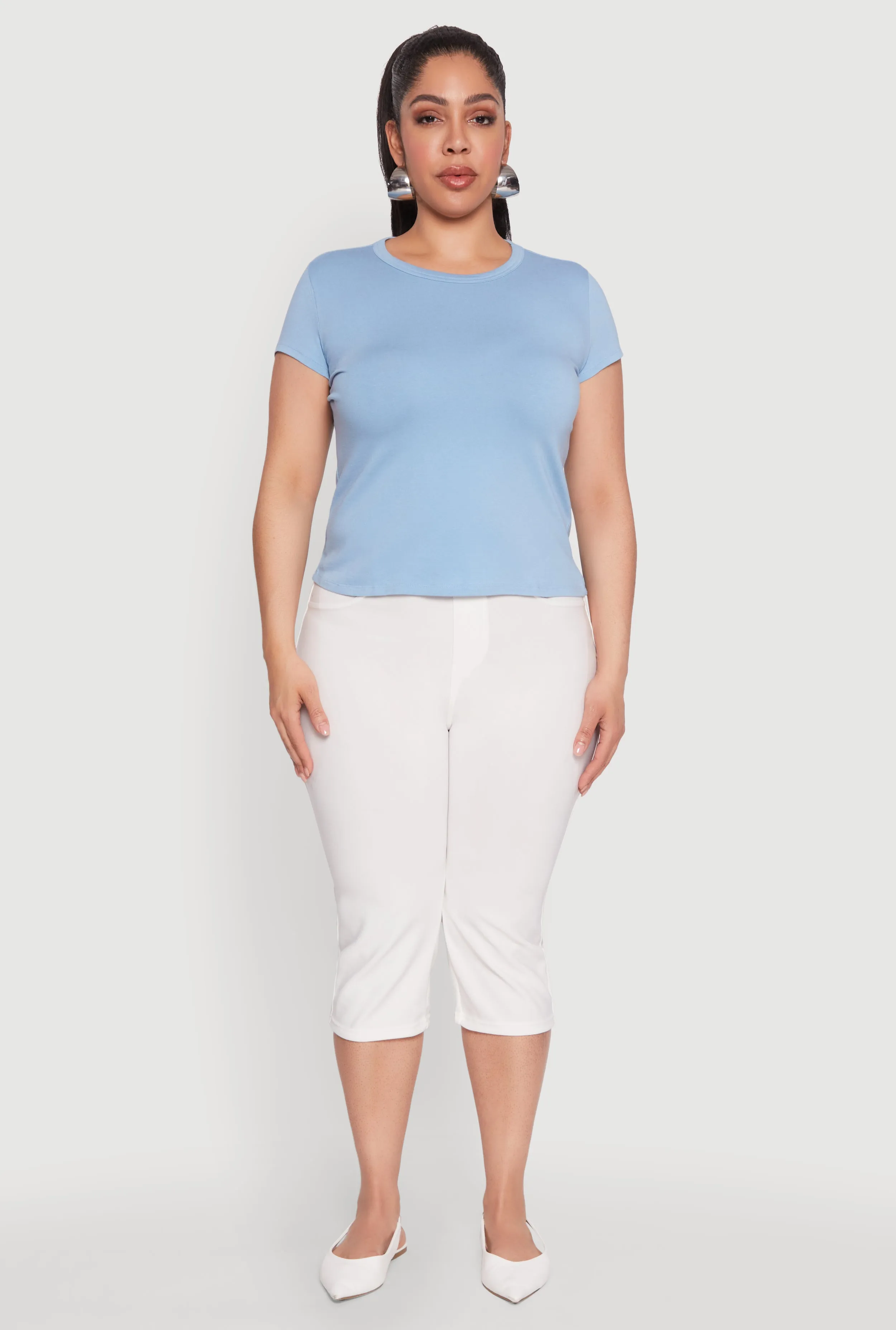Plus Size Short Sleeve Crew Neck Tee sold by Rainbow product image thumbnail 2