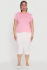 Plus Size Short Sleeve Crew Neck Tee sold by Rainbow