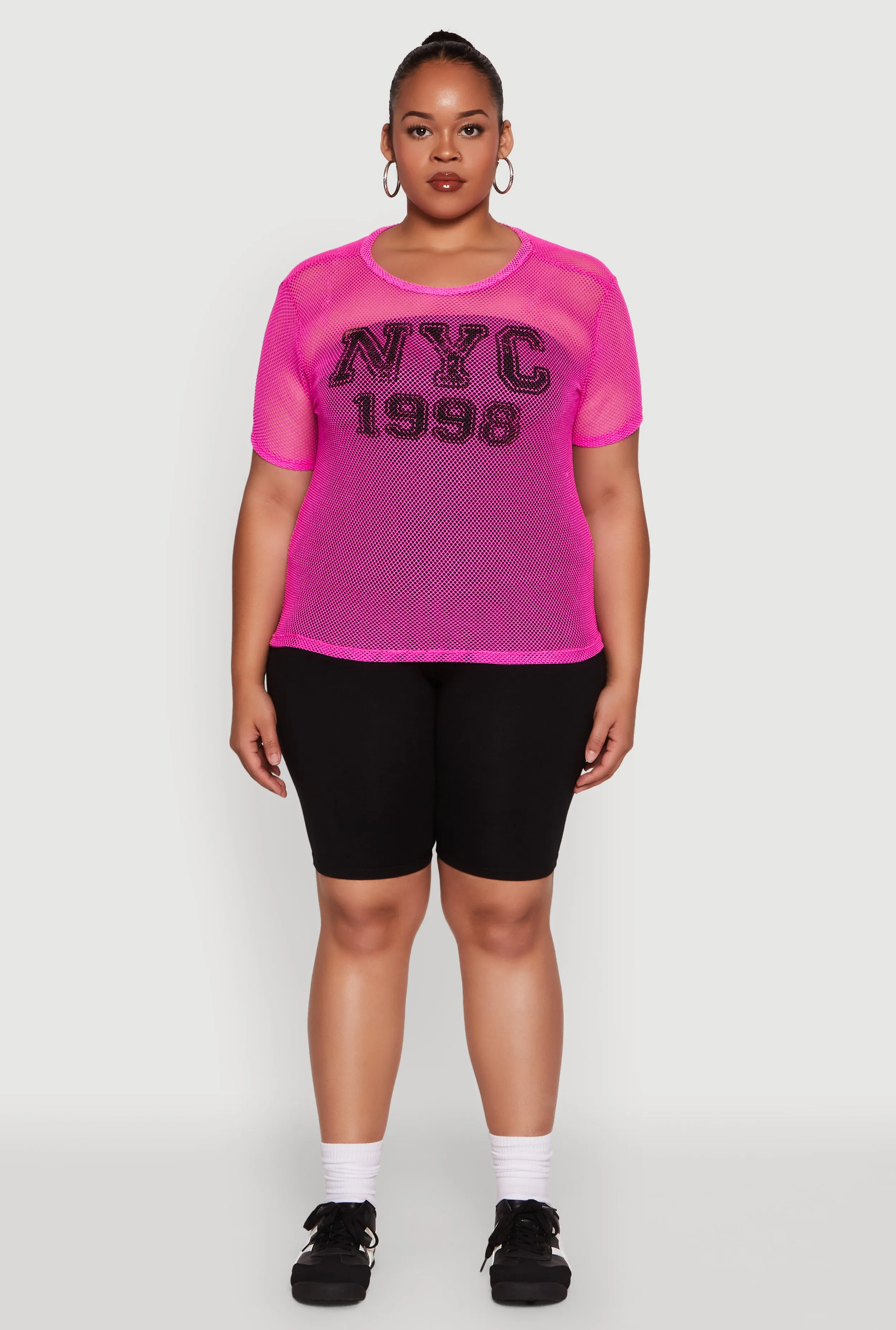 Plus Size NYC 1998 Fishnet Top sold by Rainbow product image thumbnail 4