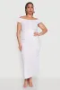 Plus Size Nylon Drawstring Cargo Maxi Skirt sold by Rainbow