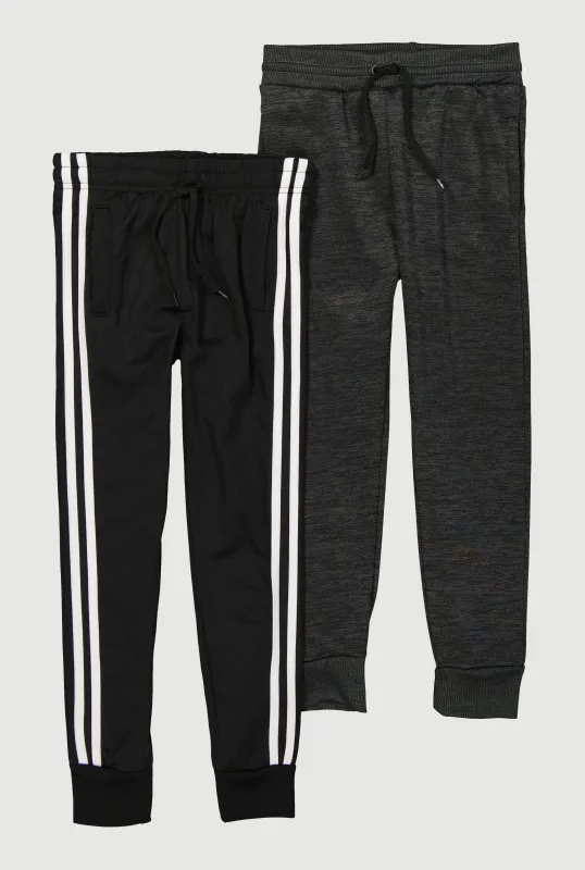 Boys Varsity Stripe Joggers 2 Pack sold by Rainbow