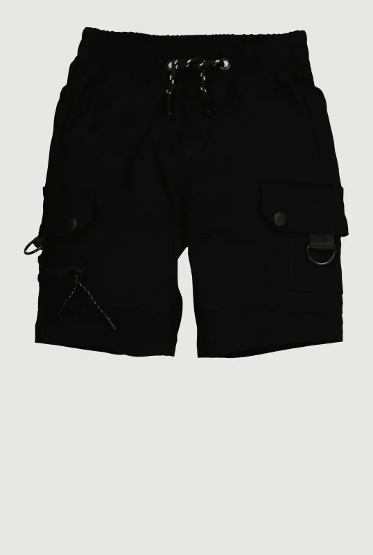 Little Boys Drawstring Cargo Shorts sold by Rainbow