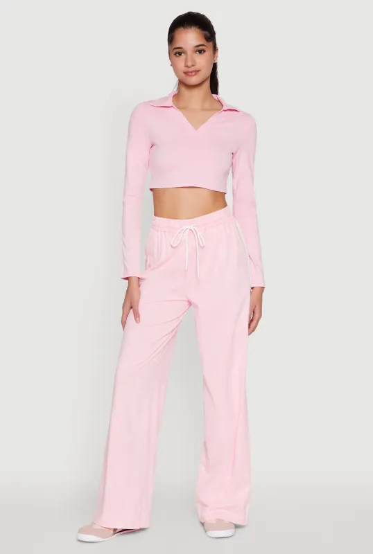 Daisy Mineral Wash Varsity Stripe Sweatpants sold by Rainbow