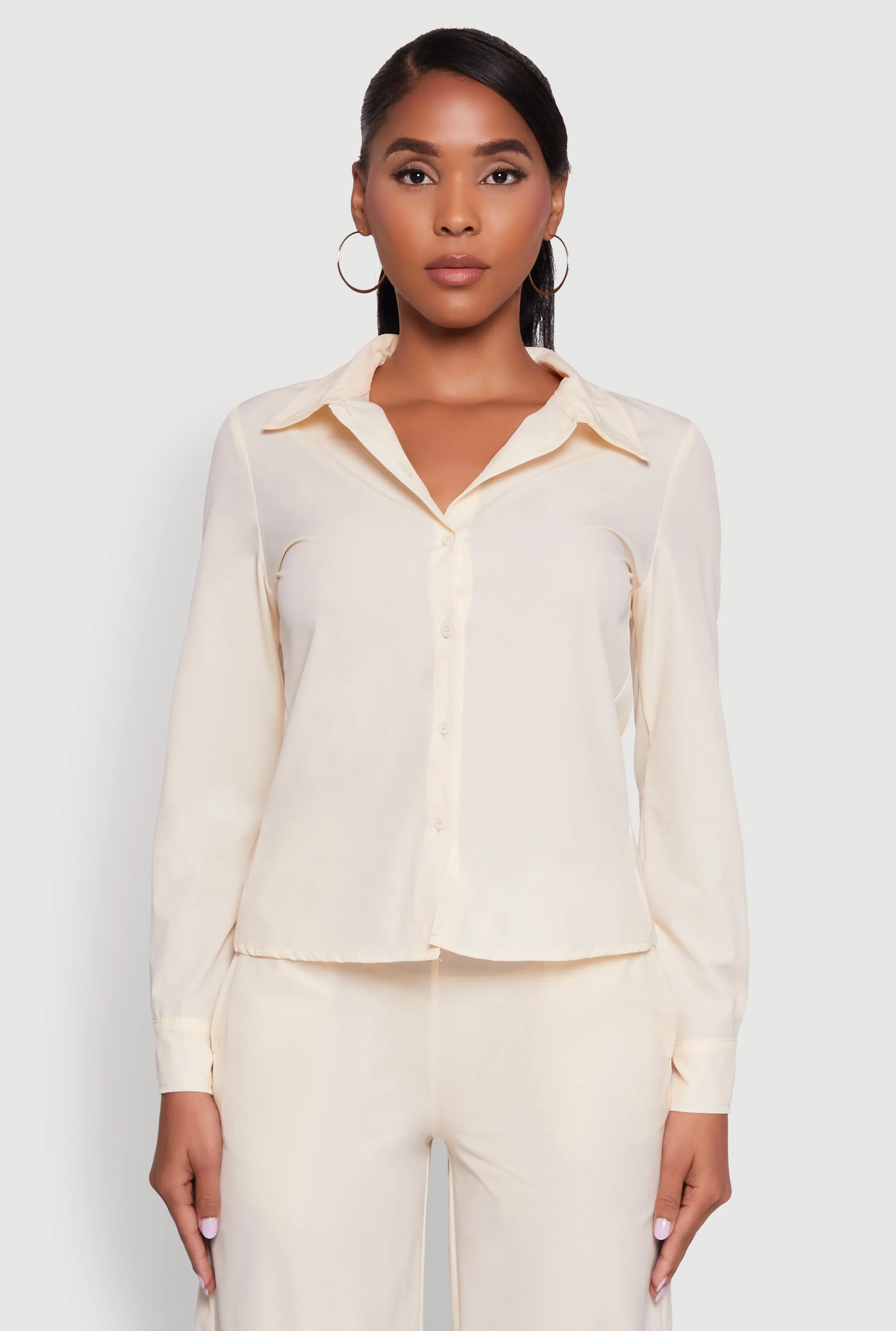 Daisy Nylon Classic Fit Long Sleeve Shirt sold by Rainbow product image thumbnail 3