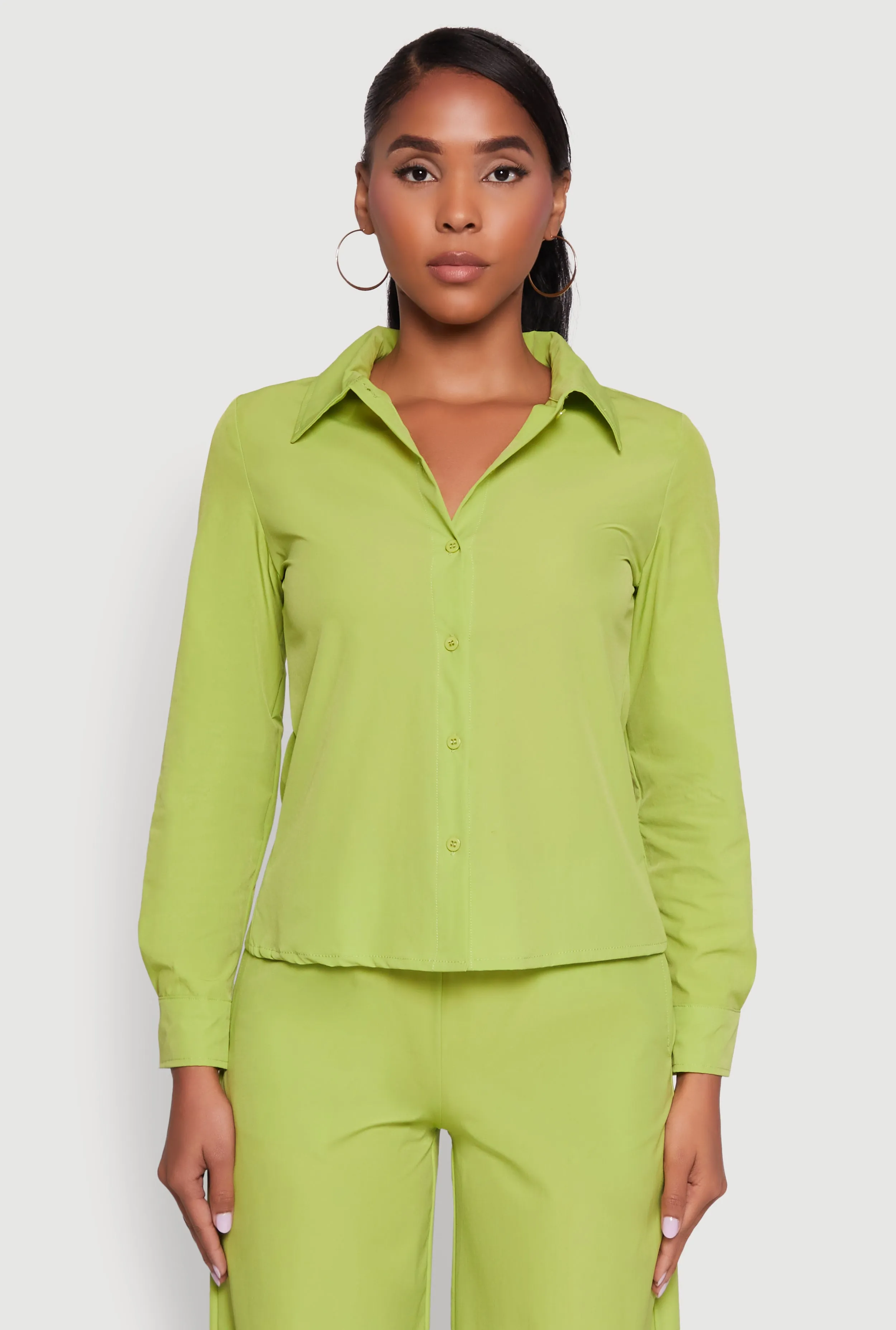 Daisy Nylon Classic Fit Long Sleeve Shirt sold by Rainbow product image thumbnail 5