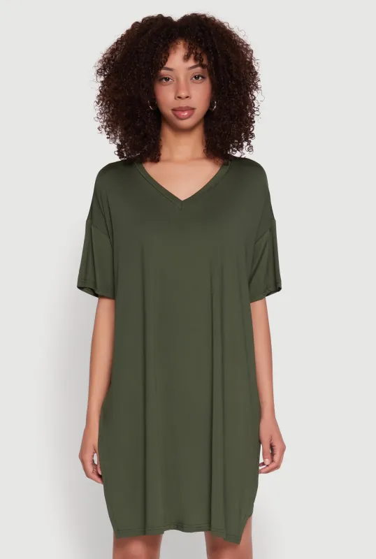 Daisy Short Sleeve Side Slit Oversized Tee sold by Rainbow