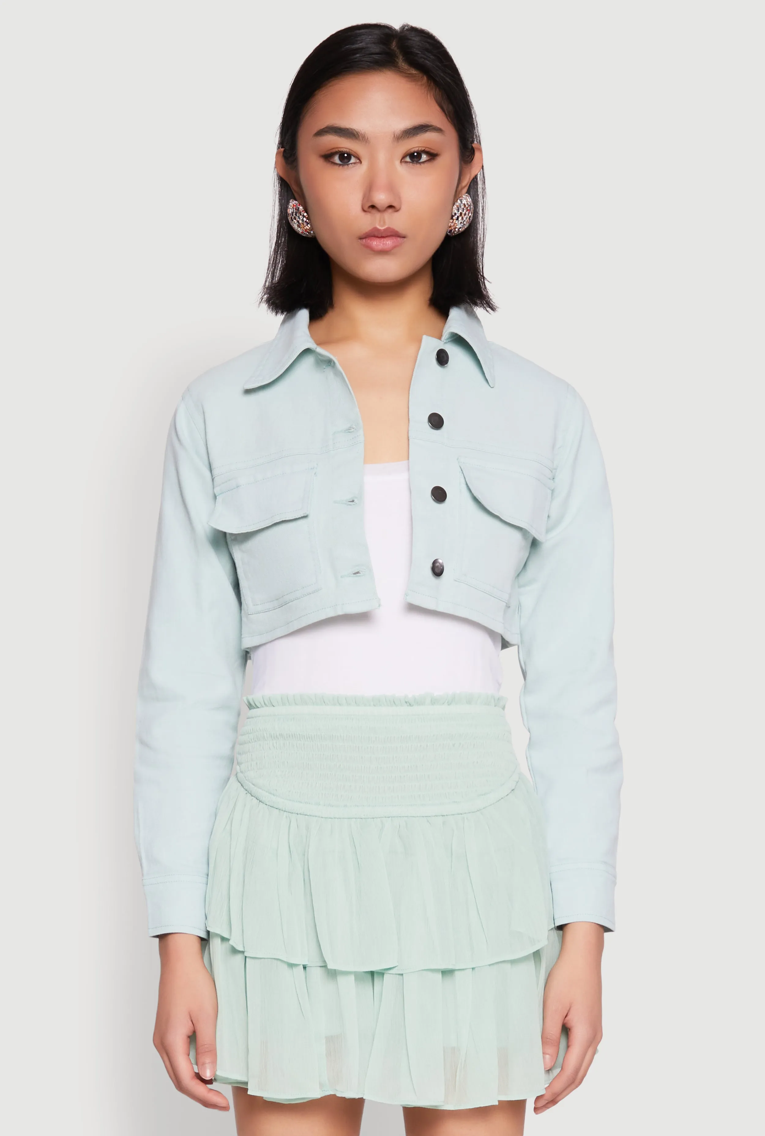 Spoon Jeans Denim Cropped Jacket sold by Rainbow product image thumbnail 2