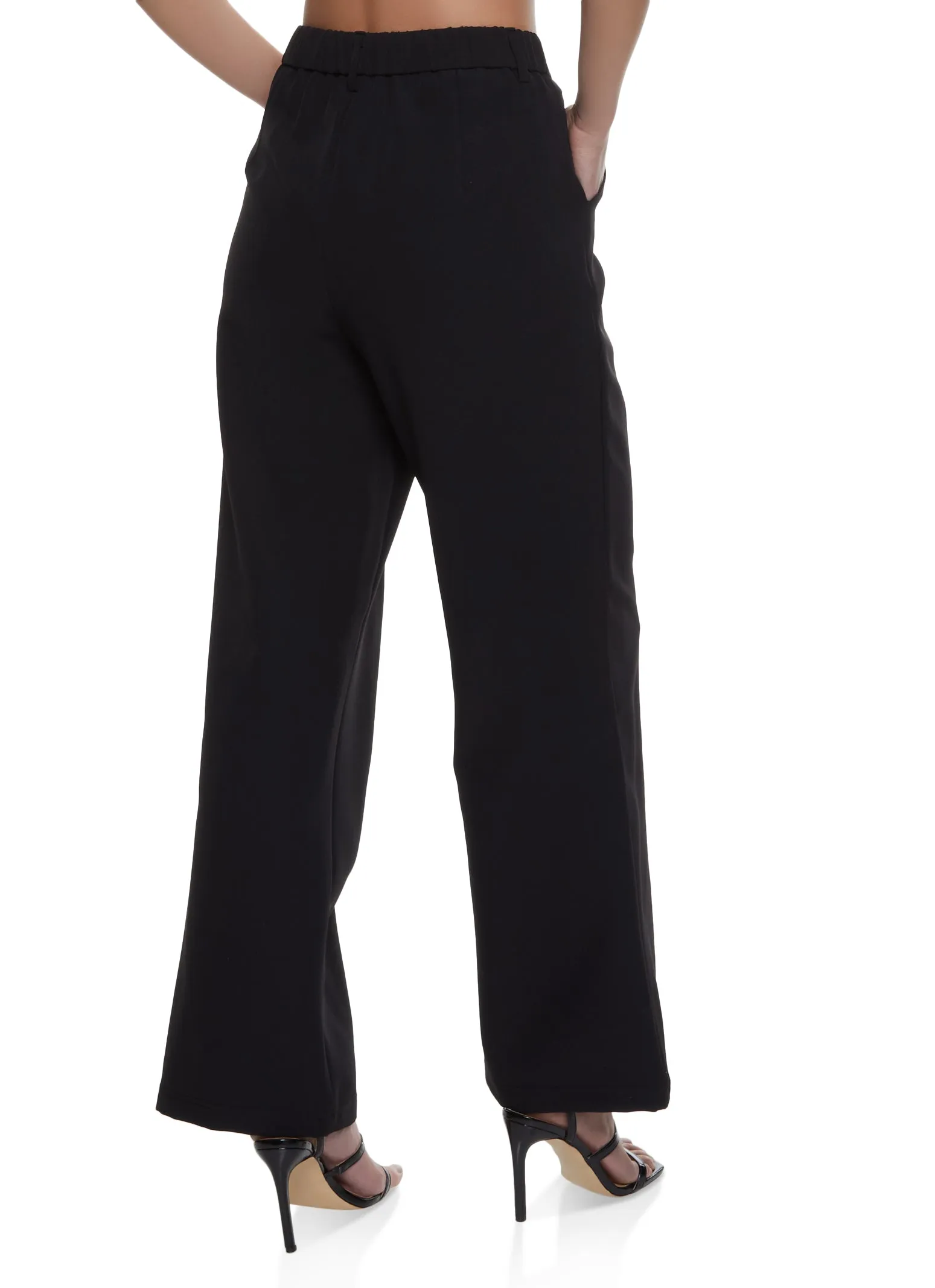 Wide Leg Crepe Knit Dress Pants sold by Rainbow product image thumbnail 2