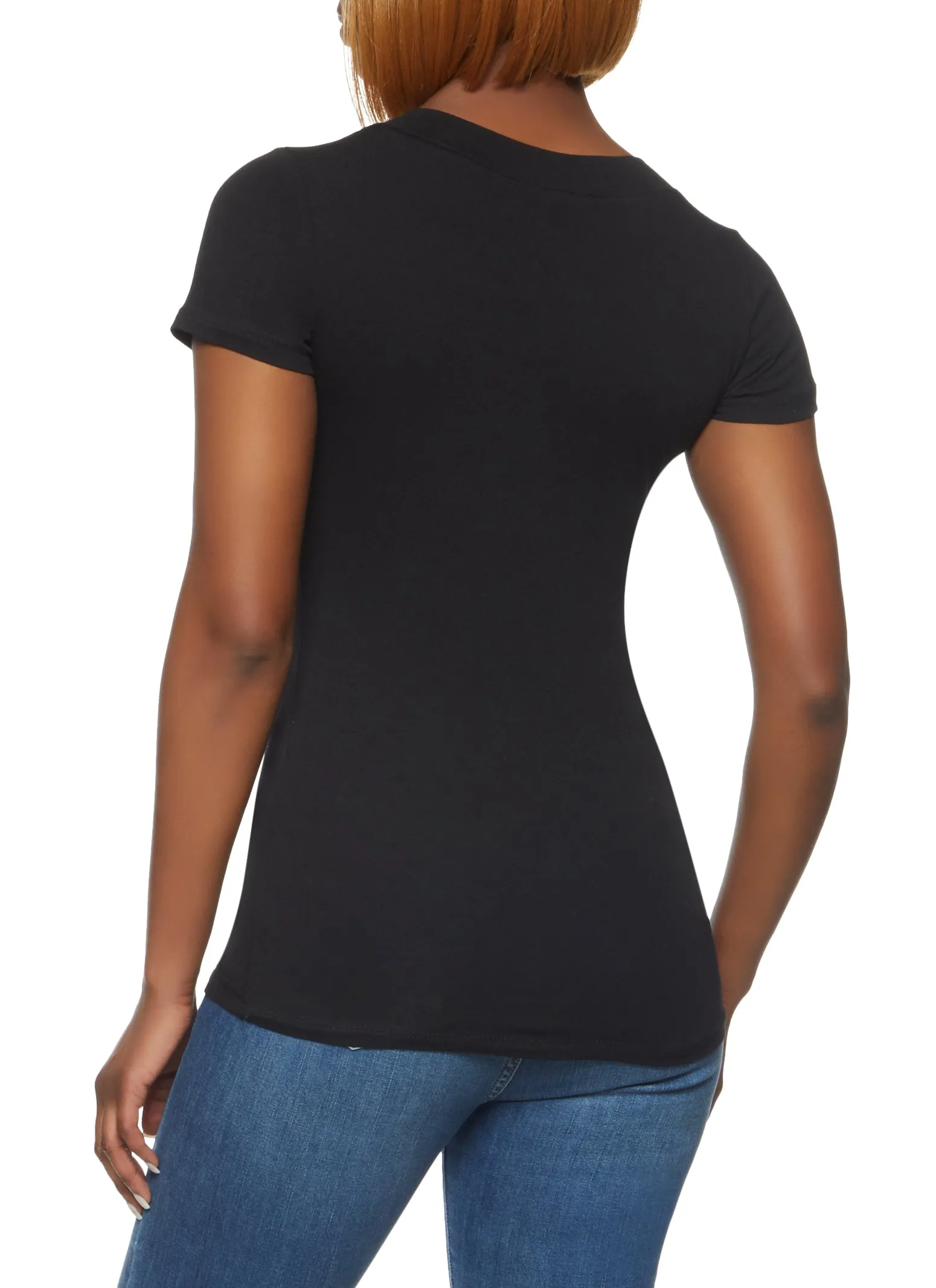 Solid V Neck Tee sold by Rainbow product image thumbnail 2