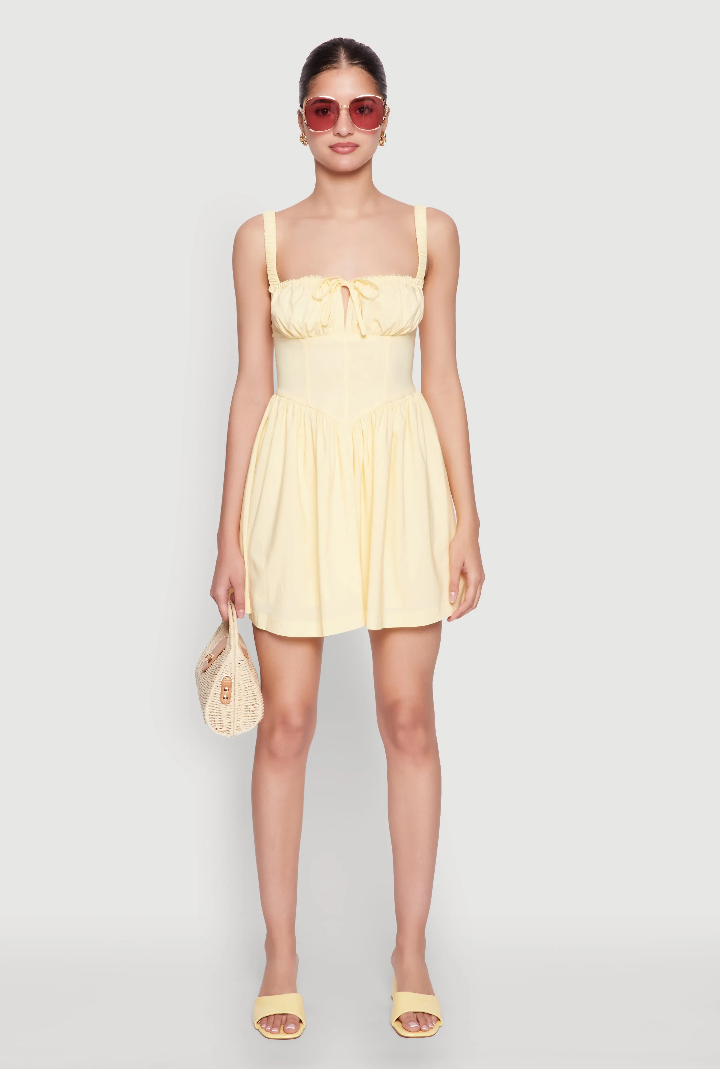 Iris Lace Up Back Corset Skater Dress sold by Rainbow product image thumbnail 3