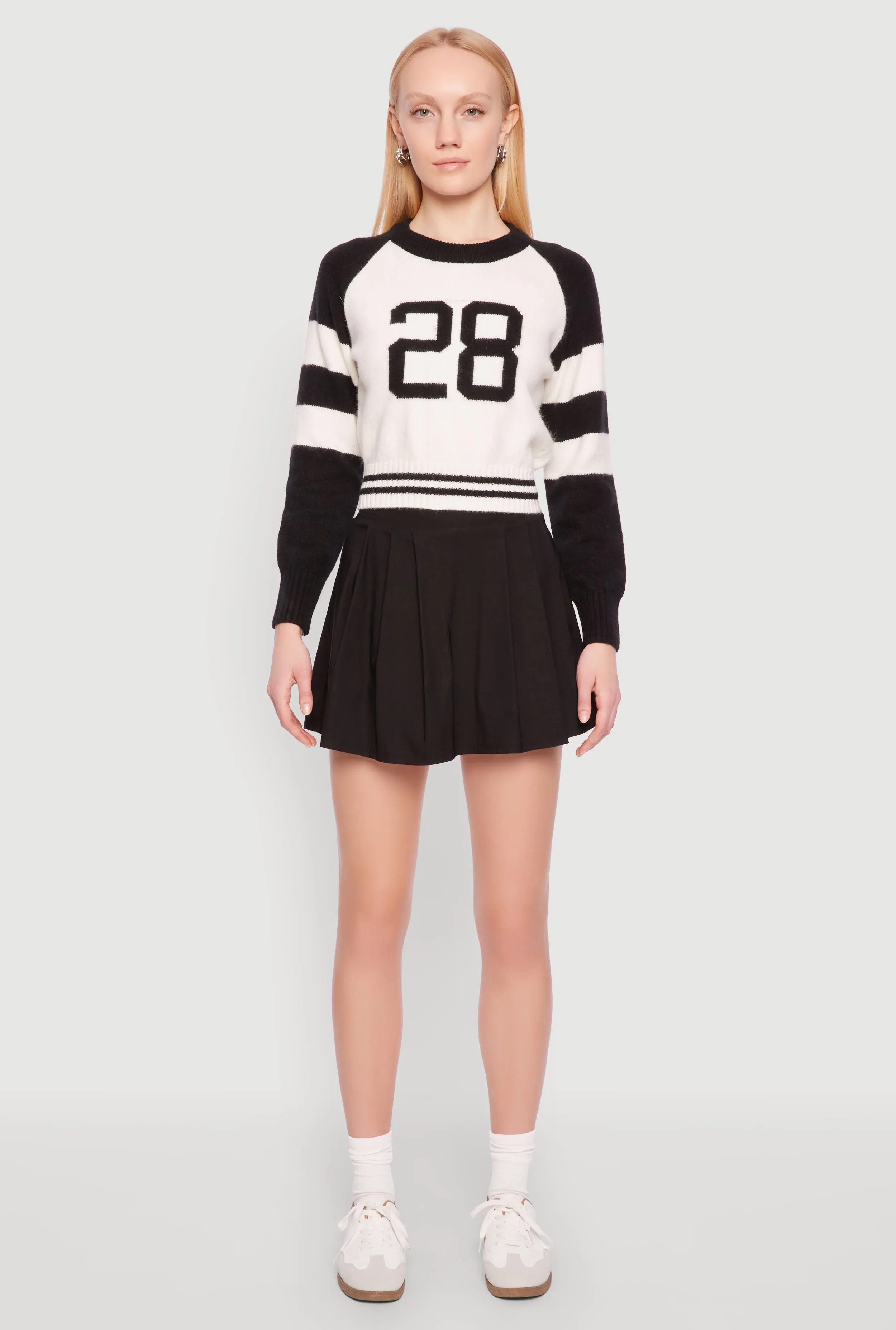 Daisy 28 Varsity Stripe Graphic Sweater sold by Rainbow product image thumbnail 2