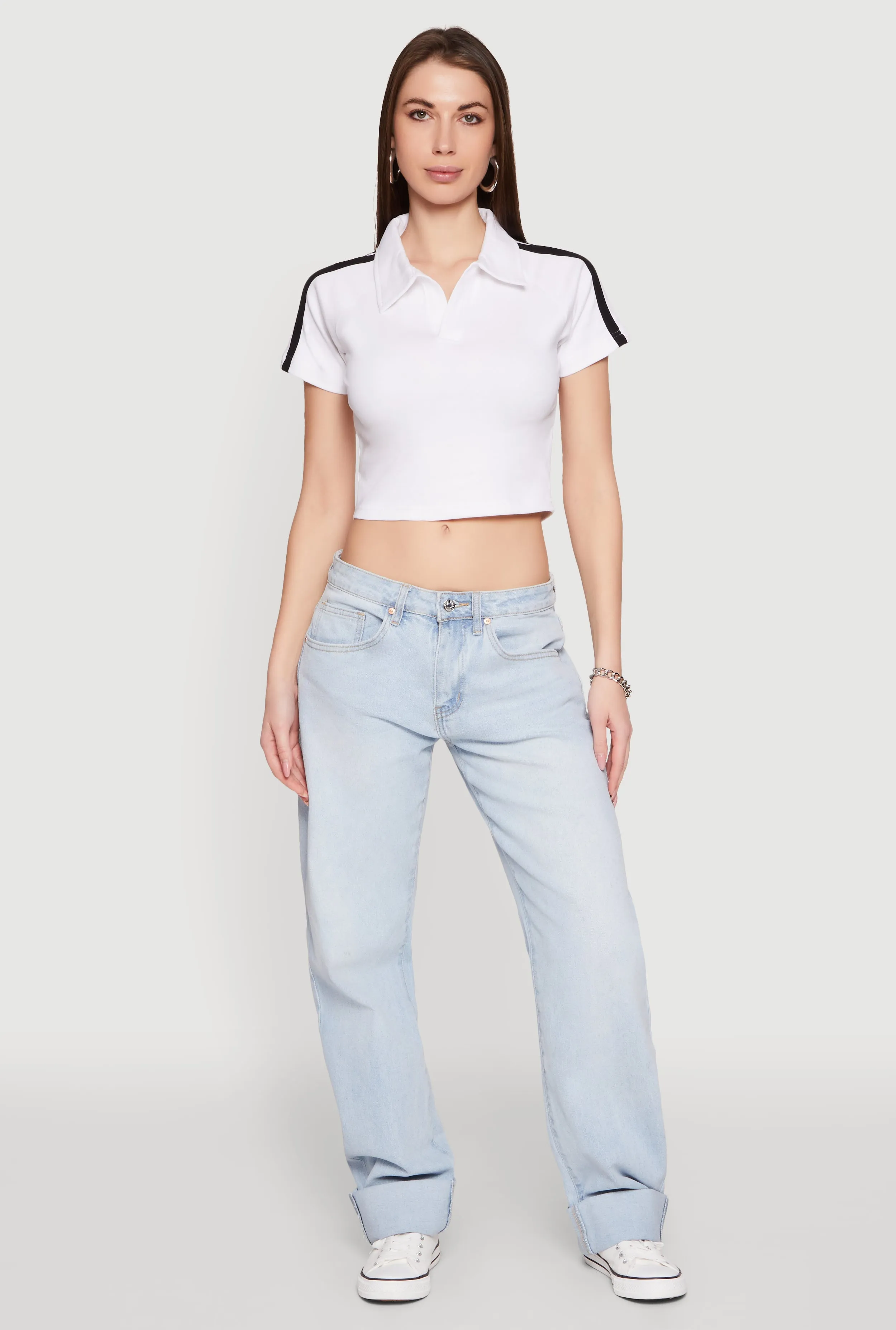 Since 1984 Graphic Cropped Polo Shirt sold by Rainbow