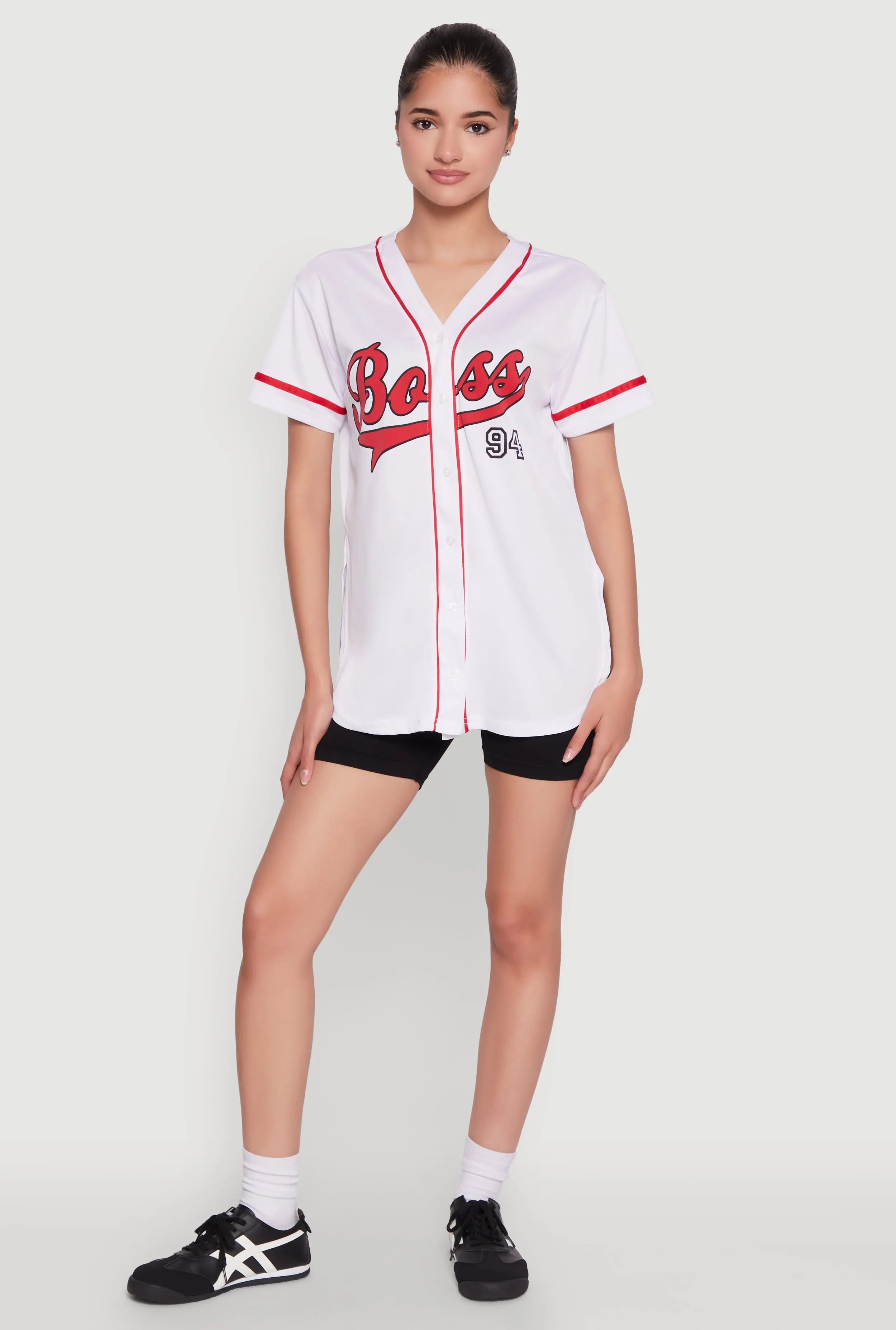 Boss 94 Graphic Baseball Jersey sold by Rainbow