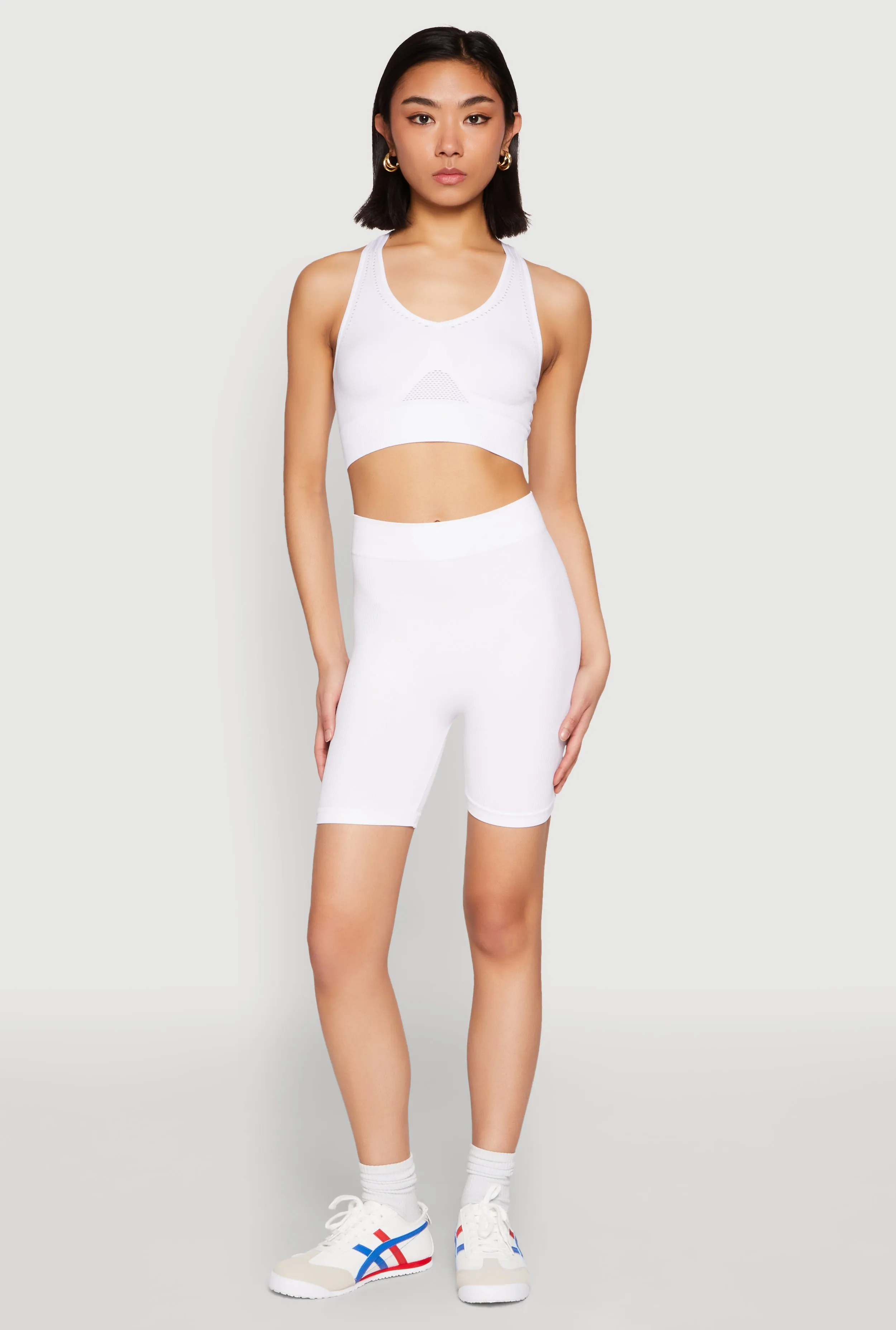 Cut Out Detail Seamless Racerback Sports Bra sold by Rainbow product image thumbnail 3