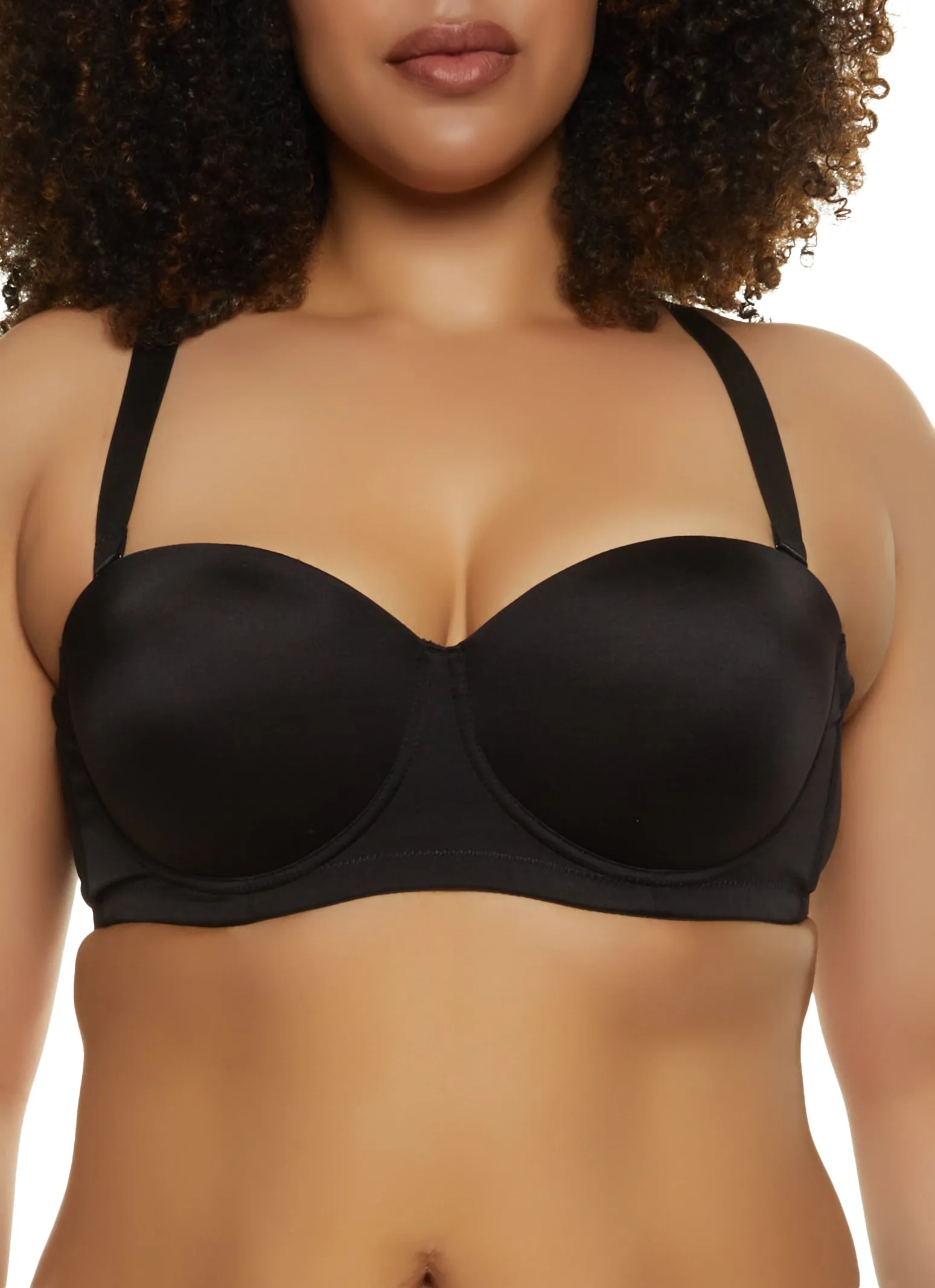 Plus Size Basic Balconette Bra | Convertible to Strapless sold by Rainbow