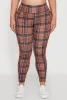 Plus Size High Waisted Cell Phone Pocket Plaid Leggings sold by Rainbow