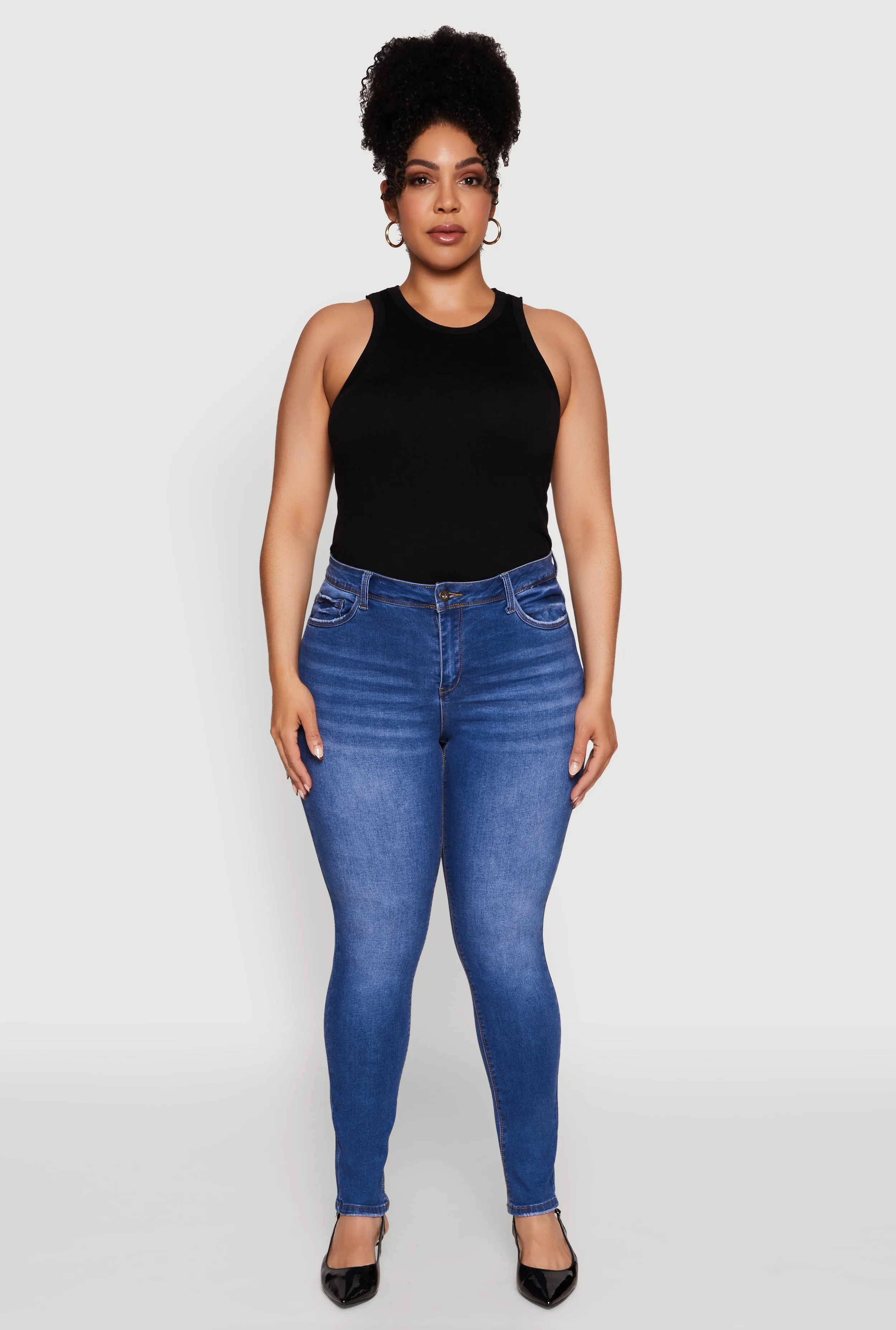 Plus Size WAX Push Up High Waist Jeans sold by Rainbow product image thumbnail 2