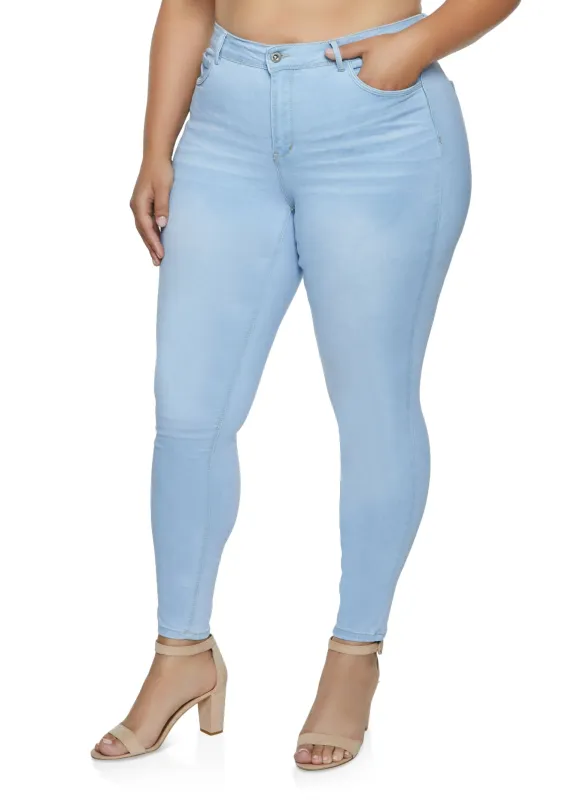 Plus Size WAX Push Up High Waist Jeans sold by Rainbow