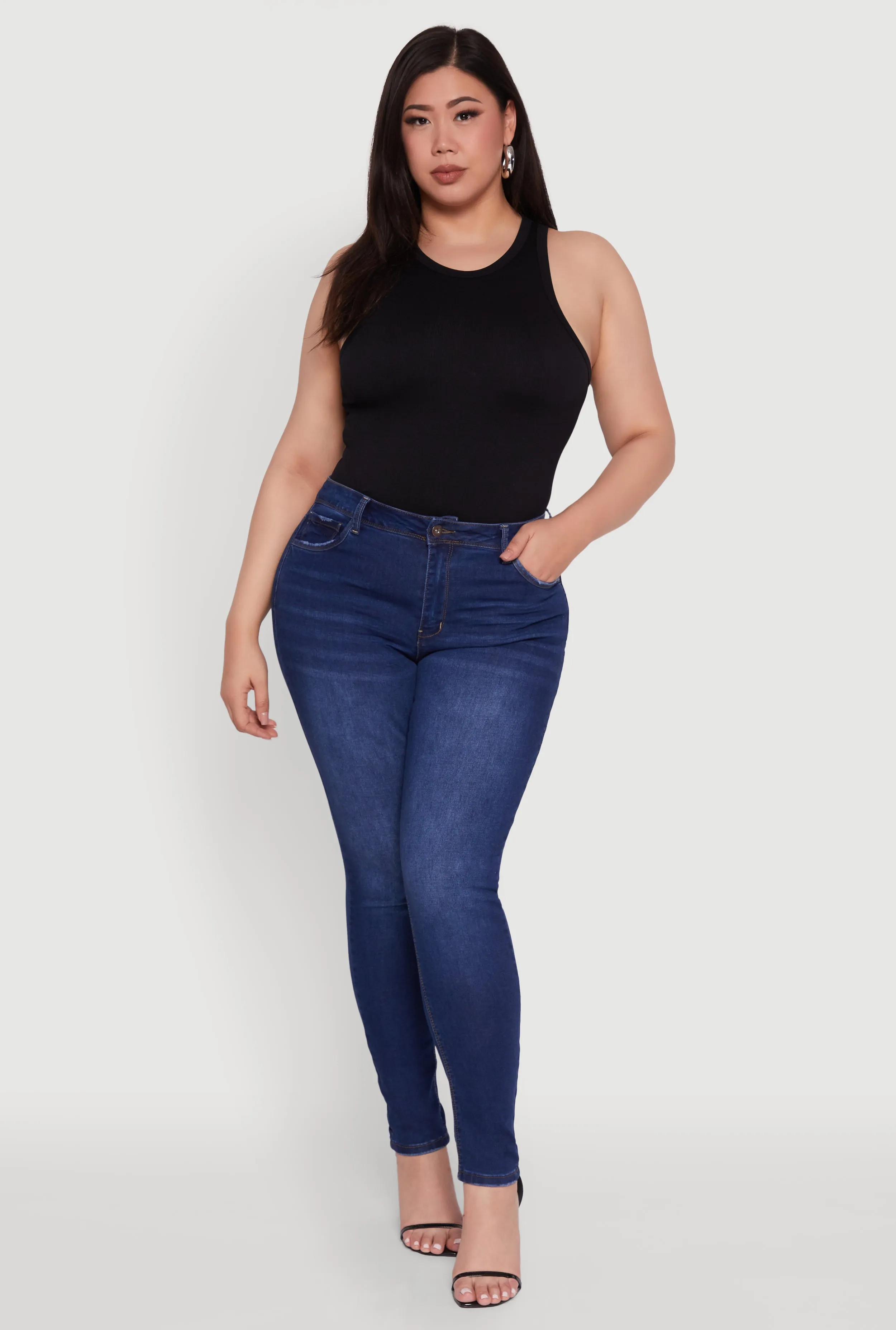 Plus Size WAX Push Up High Waist Jeans sold by Rainbow product image thumbnail 3