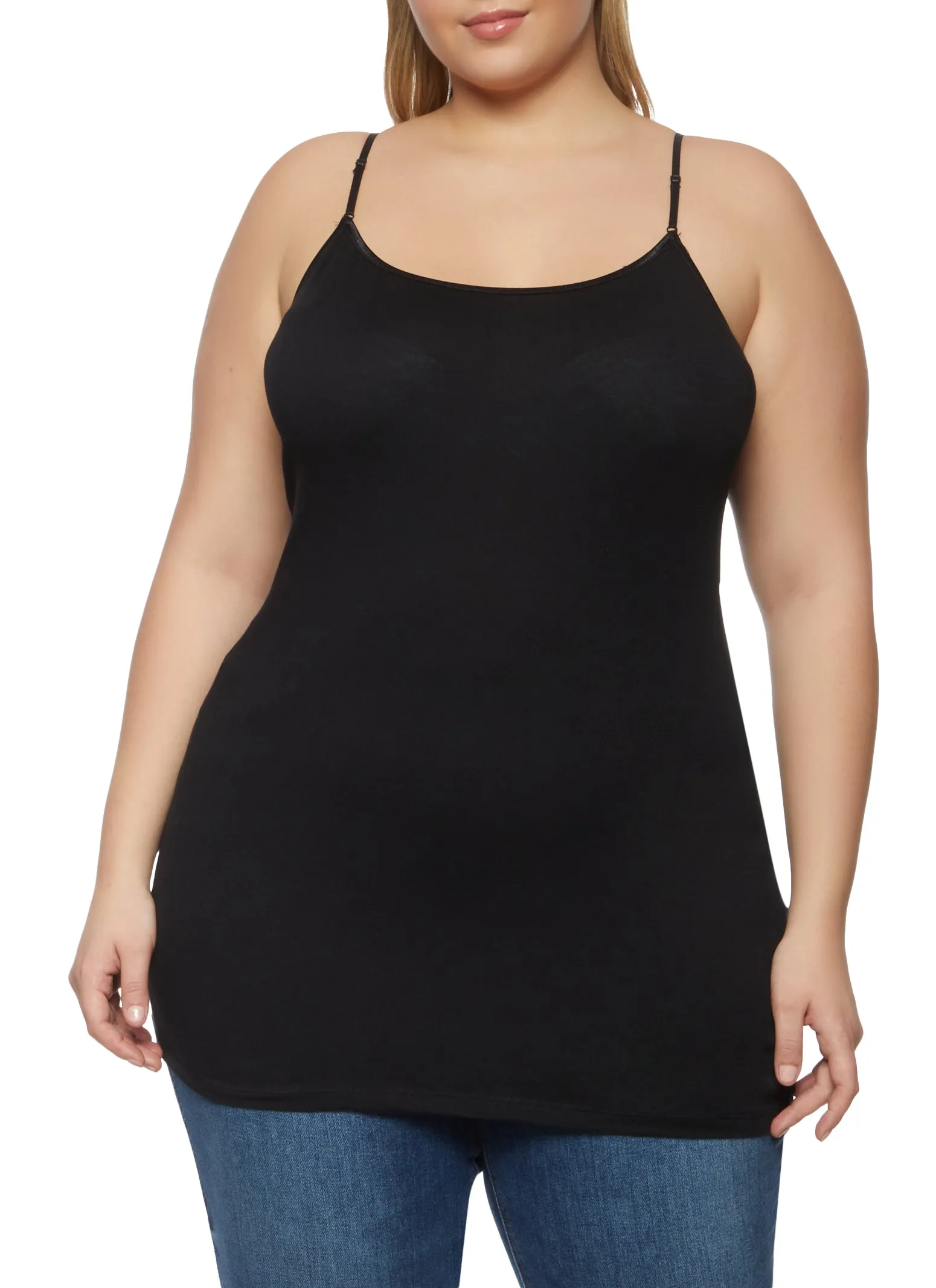 Plus Size Basic Solid Cami sold by Rainbow