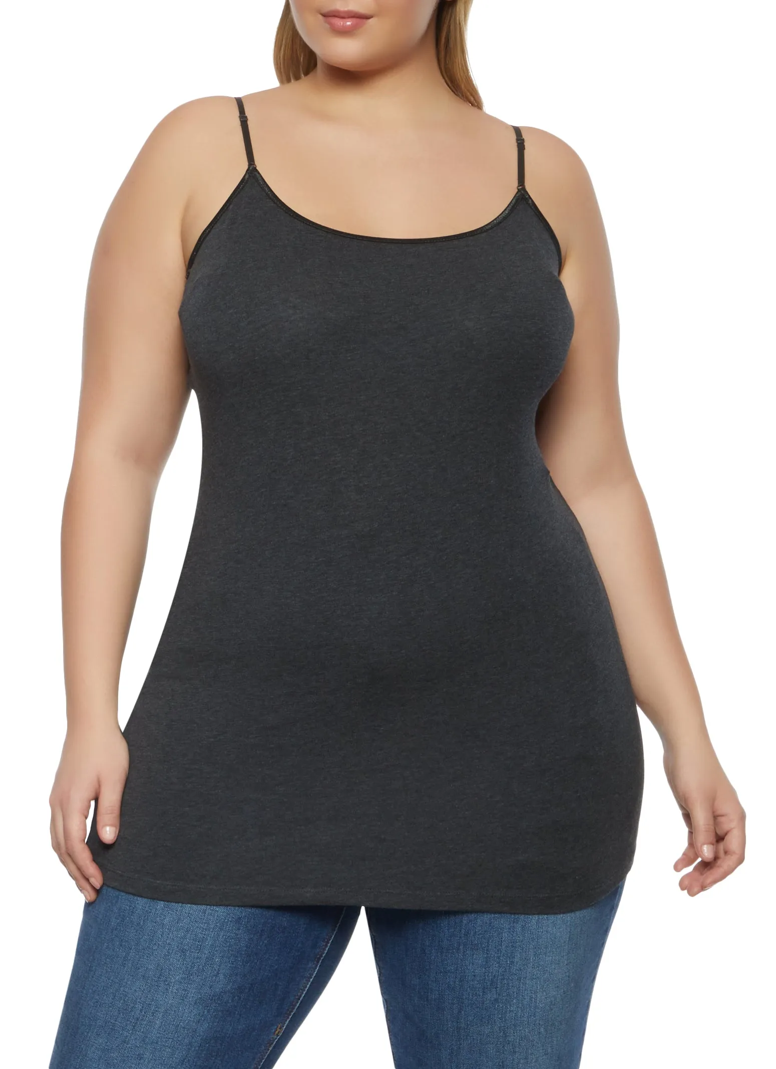 Plus Size Basic Solid Cami sold by Rainbow product image thumbnail 4