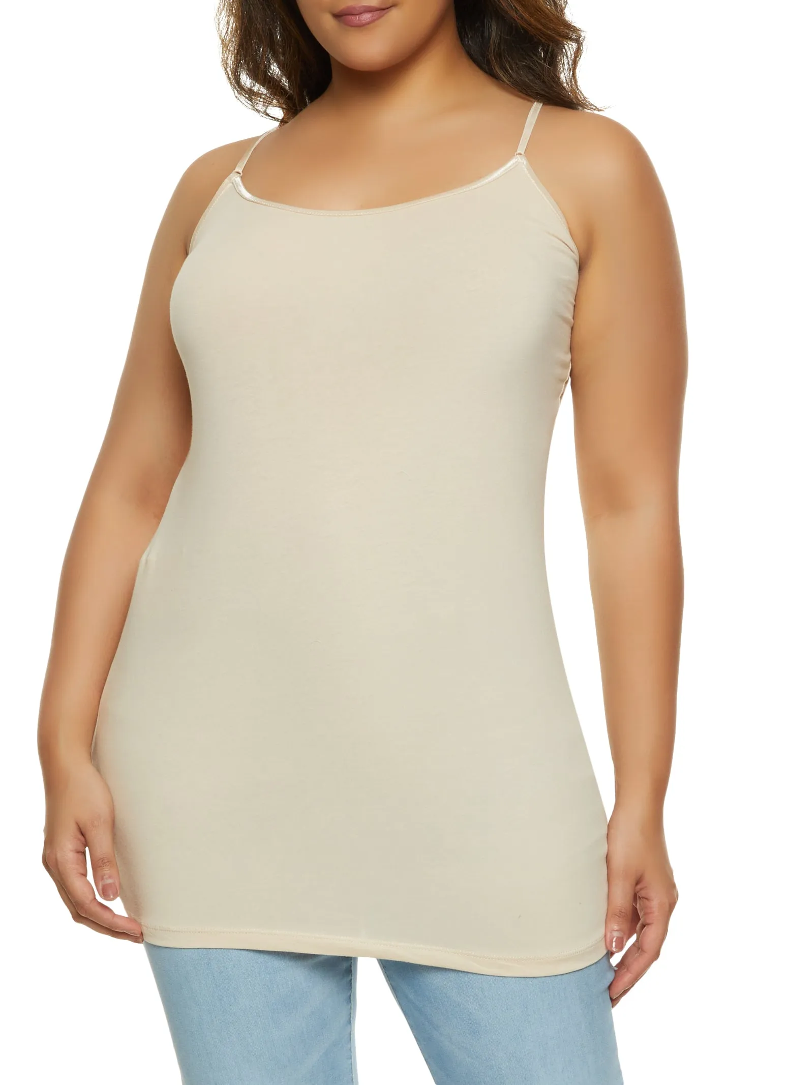 Plus Size Basic Solid Cami sold by Rainbow product image thumbnail 2