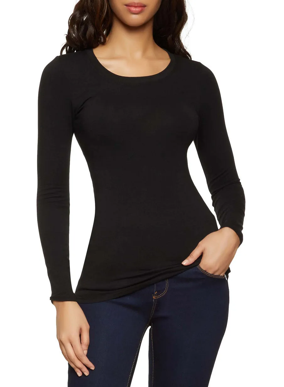 Solid Long Sleeve Tee sold by Rainbow