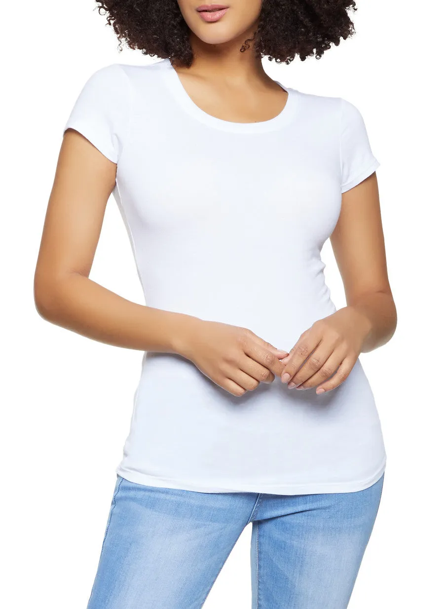 Basic Crew Neck Tee sold by Rainbow product image thumbnail 4