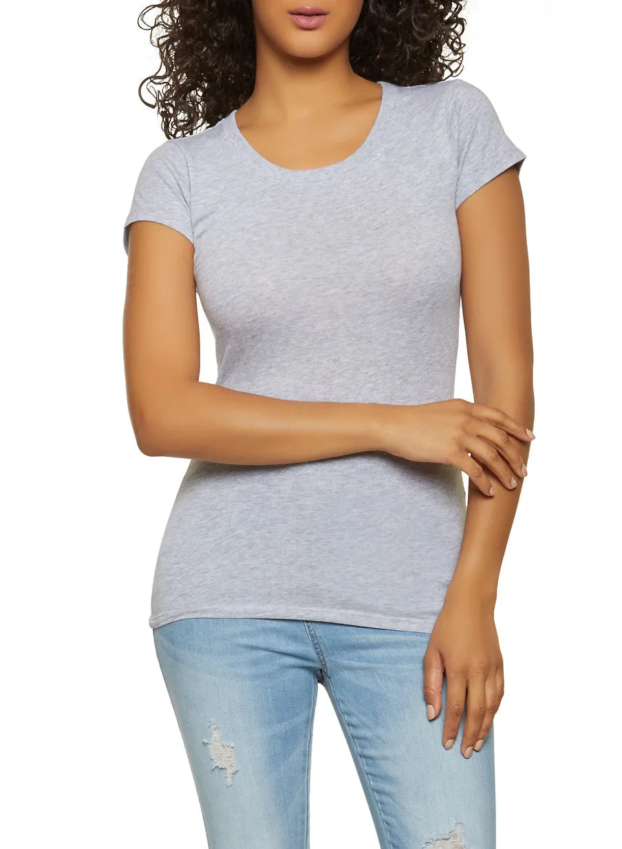 Basic Crew Neck Tee sold by Rainbow product image thumbnail 3