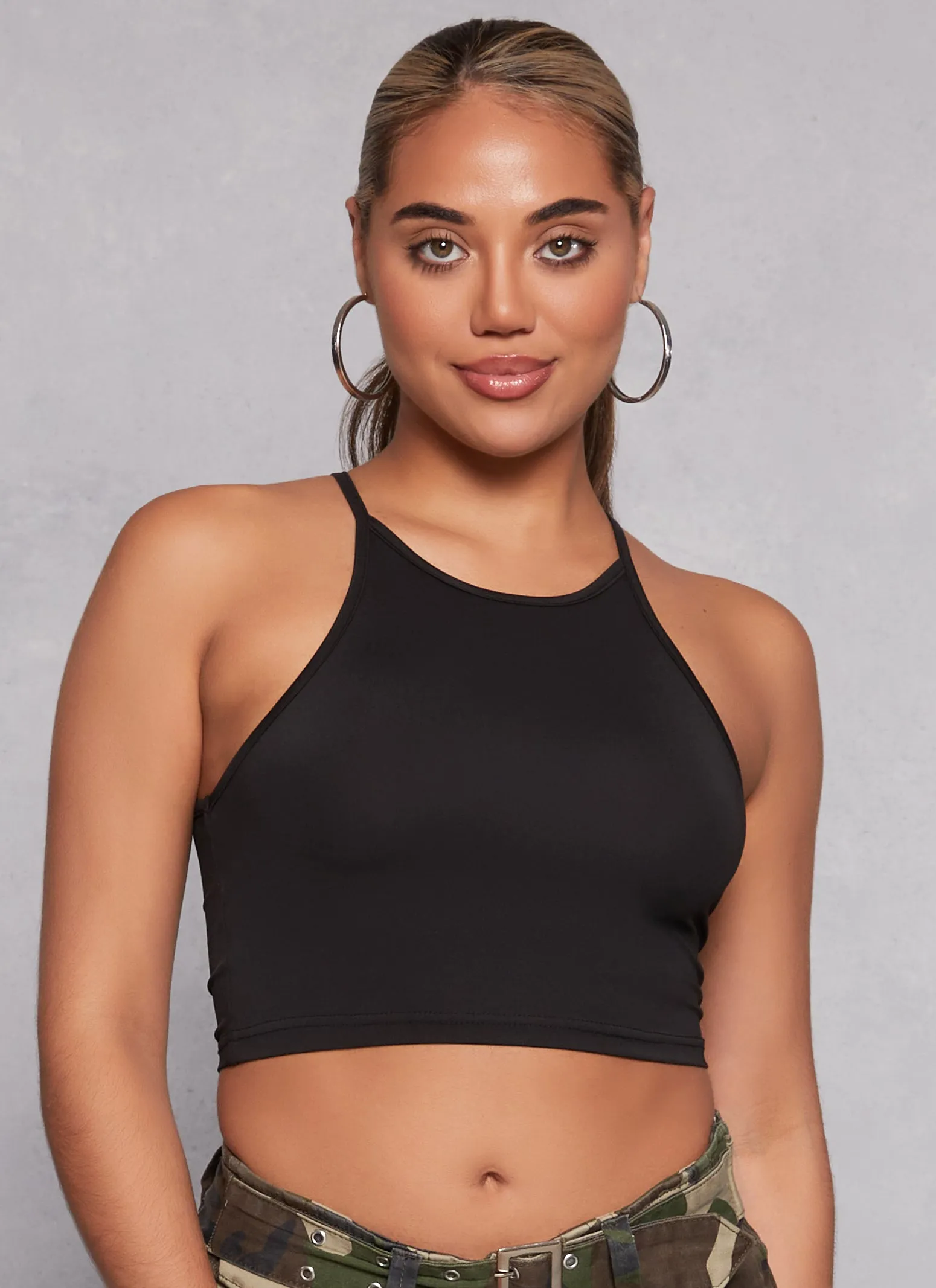 Daisy High Neck Cropped Cami sold by Rainbow