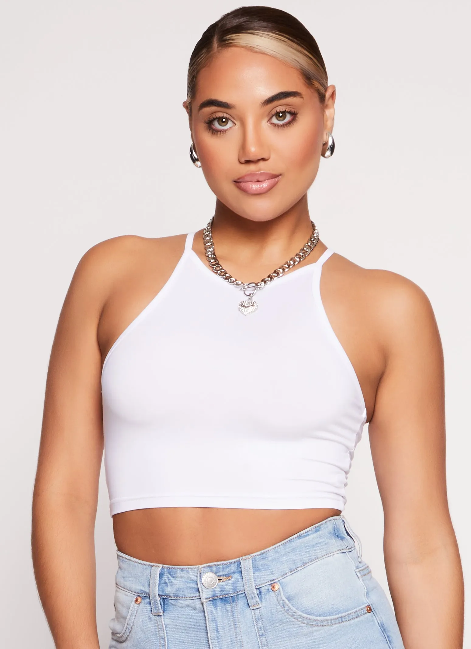Daisy High Neck Cropped Cami sold by Rainbow product image thumbnail 4