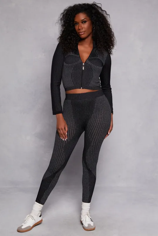 Seamless Laser Cut Detail Leggings sold by Rainbow