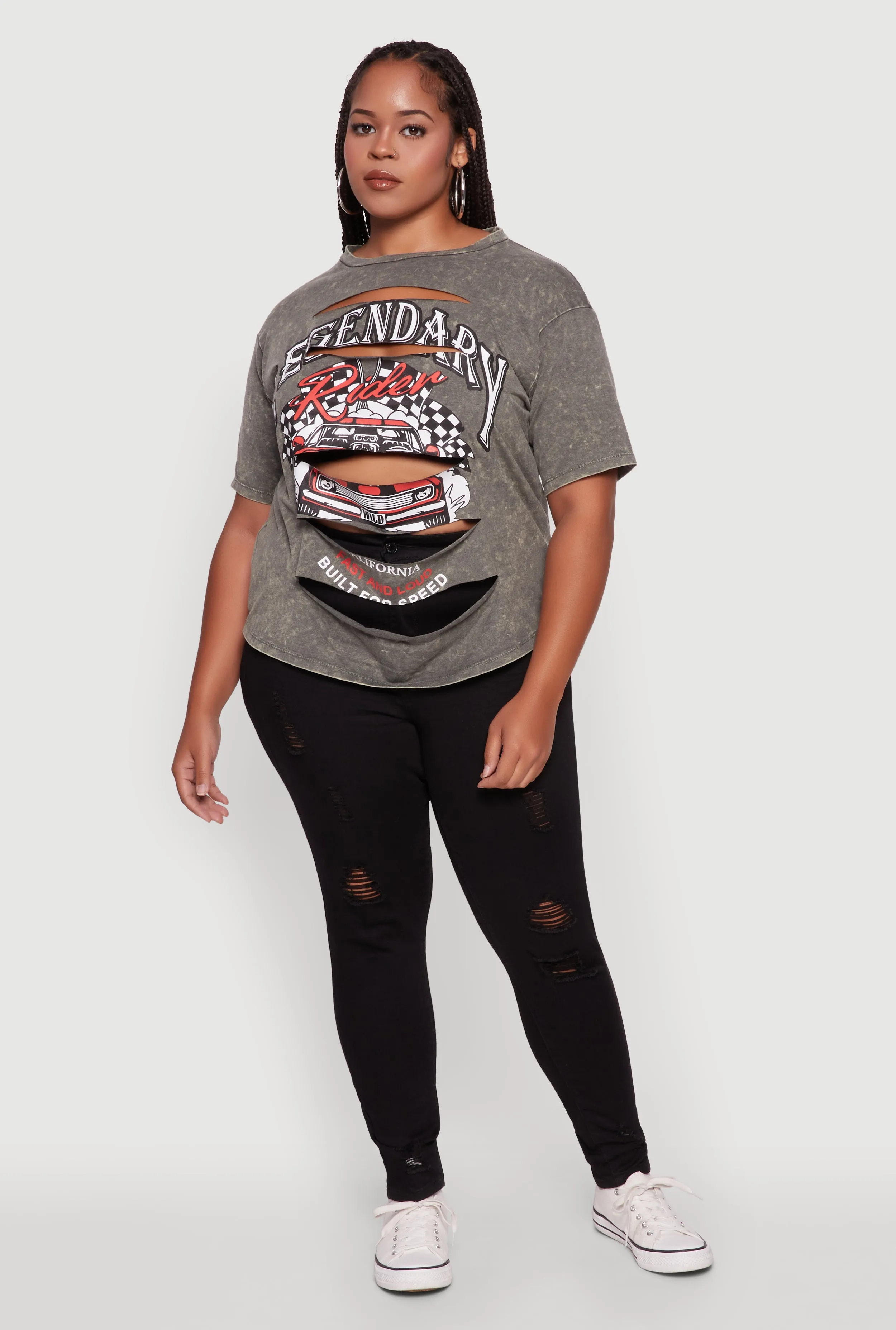Plus Size Legendary Rider California Graphic T-Shirt sold by Rainbow product image thumbnail 4