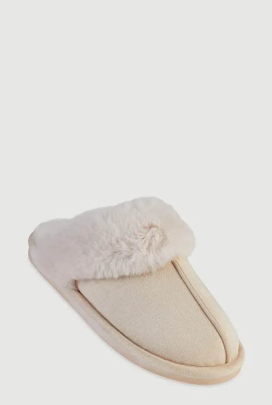 Faux Fur Lined Slippers sold by Rainbow