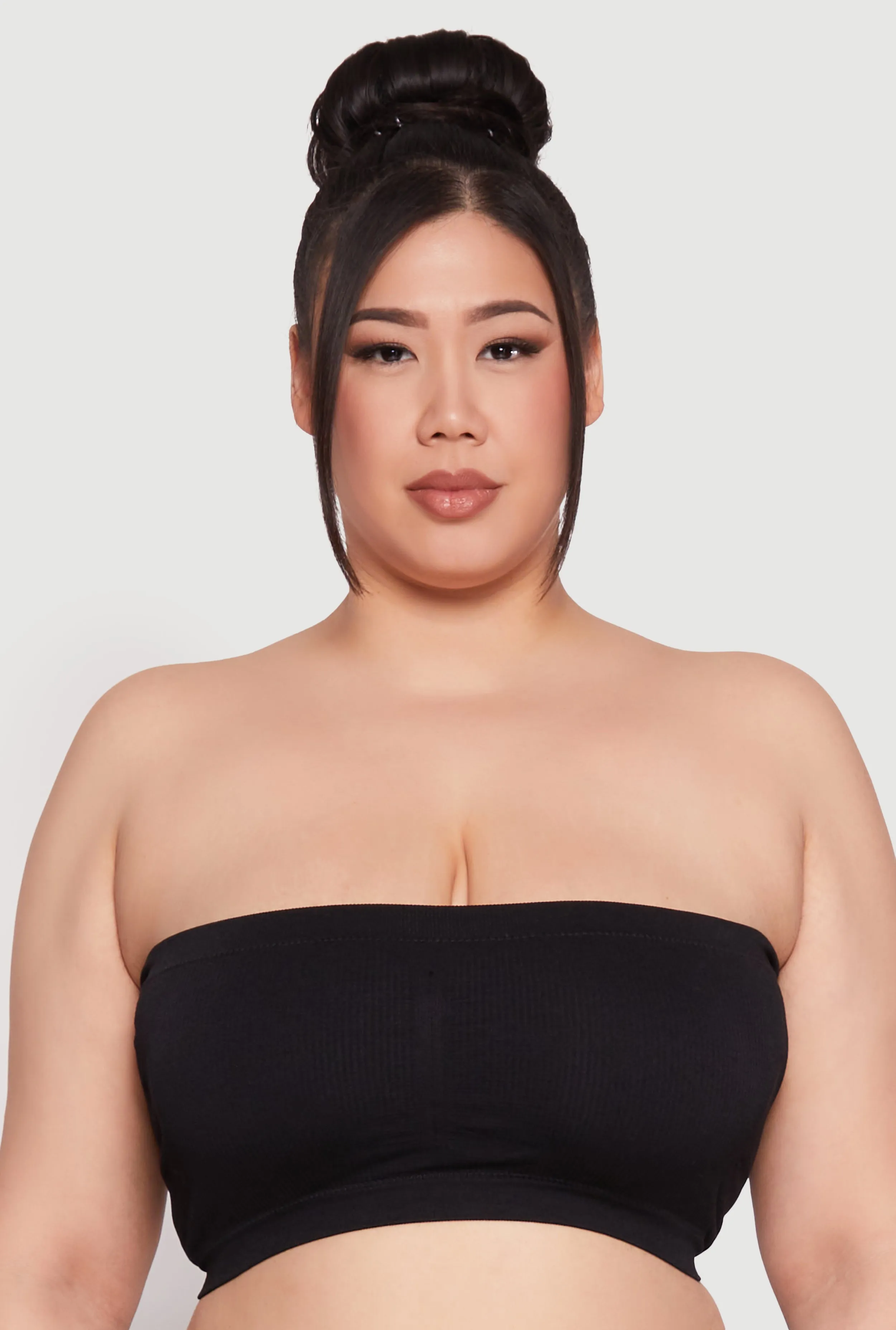 Plus Size Basic Seamless Bandeau Bra sold by Rainbow