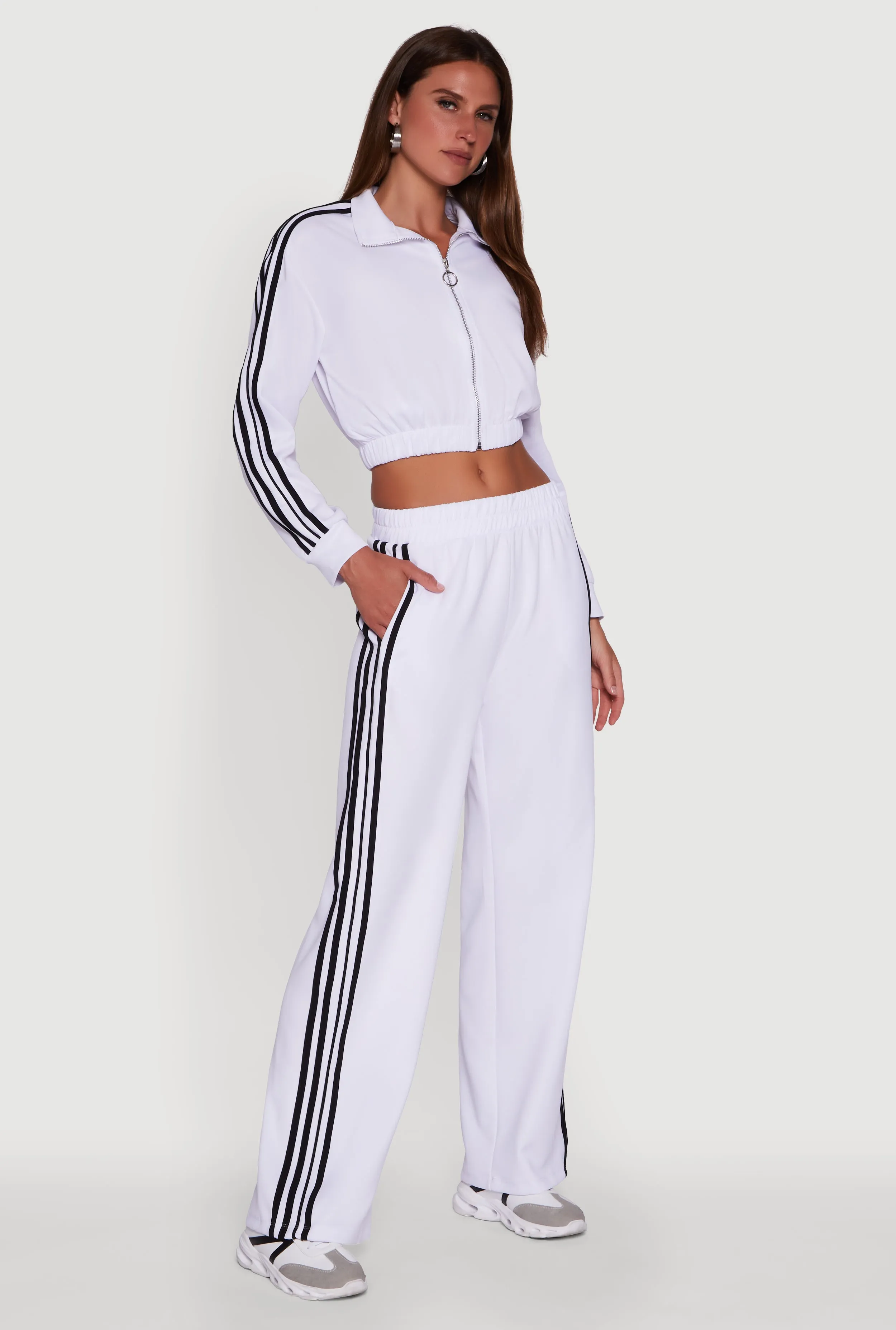 Contrast Trim Wide Leg Track Pants sold by Rainbow product image thumbnail 2