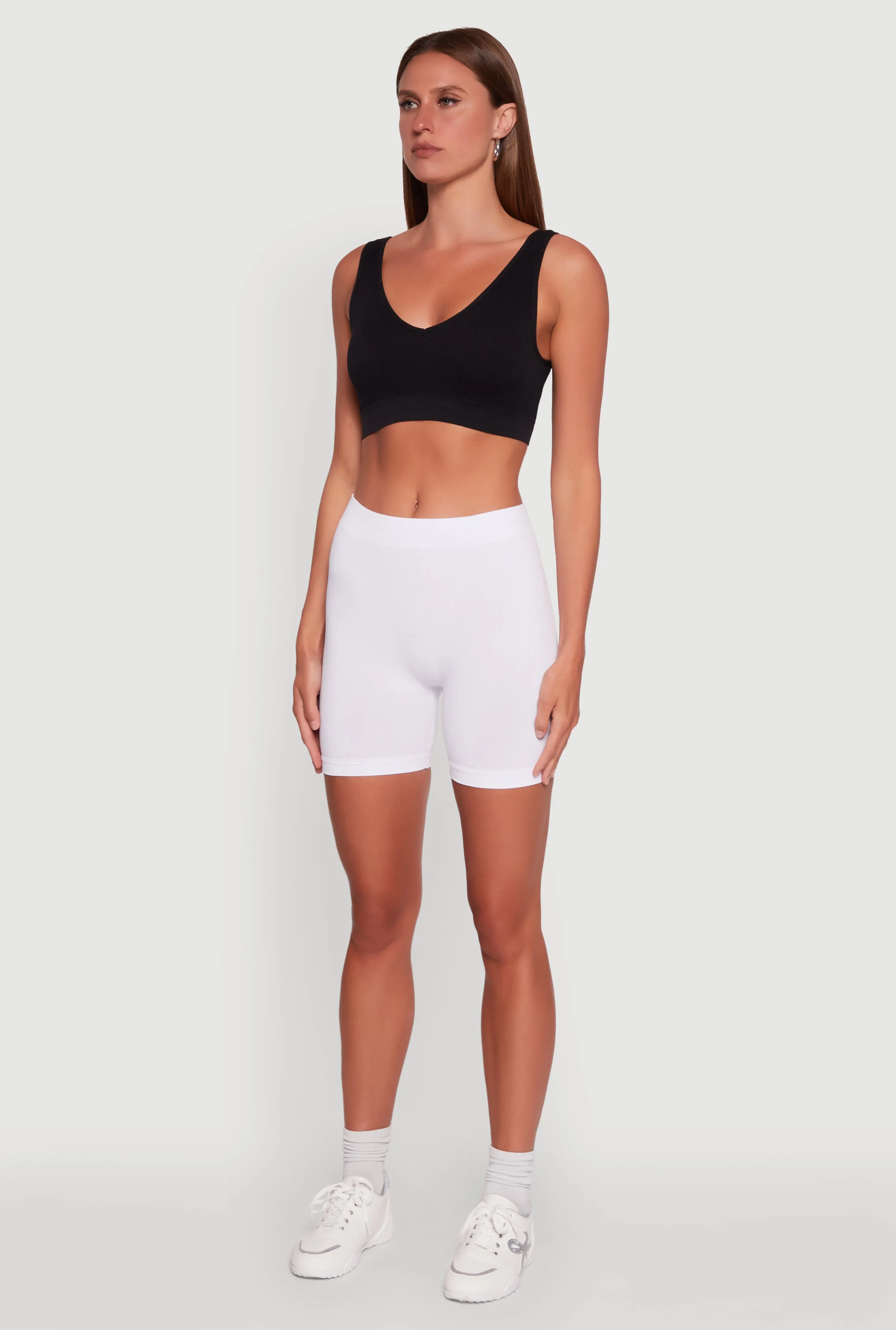 High Waisted Seamless Biker Shorts sold by Rainbow product image thumbnail 3