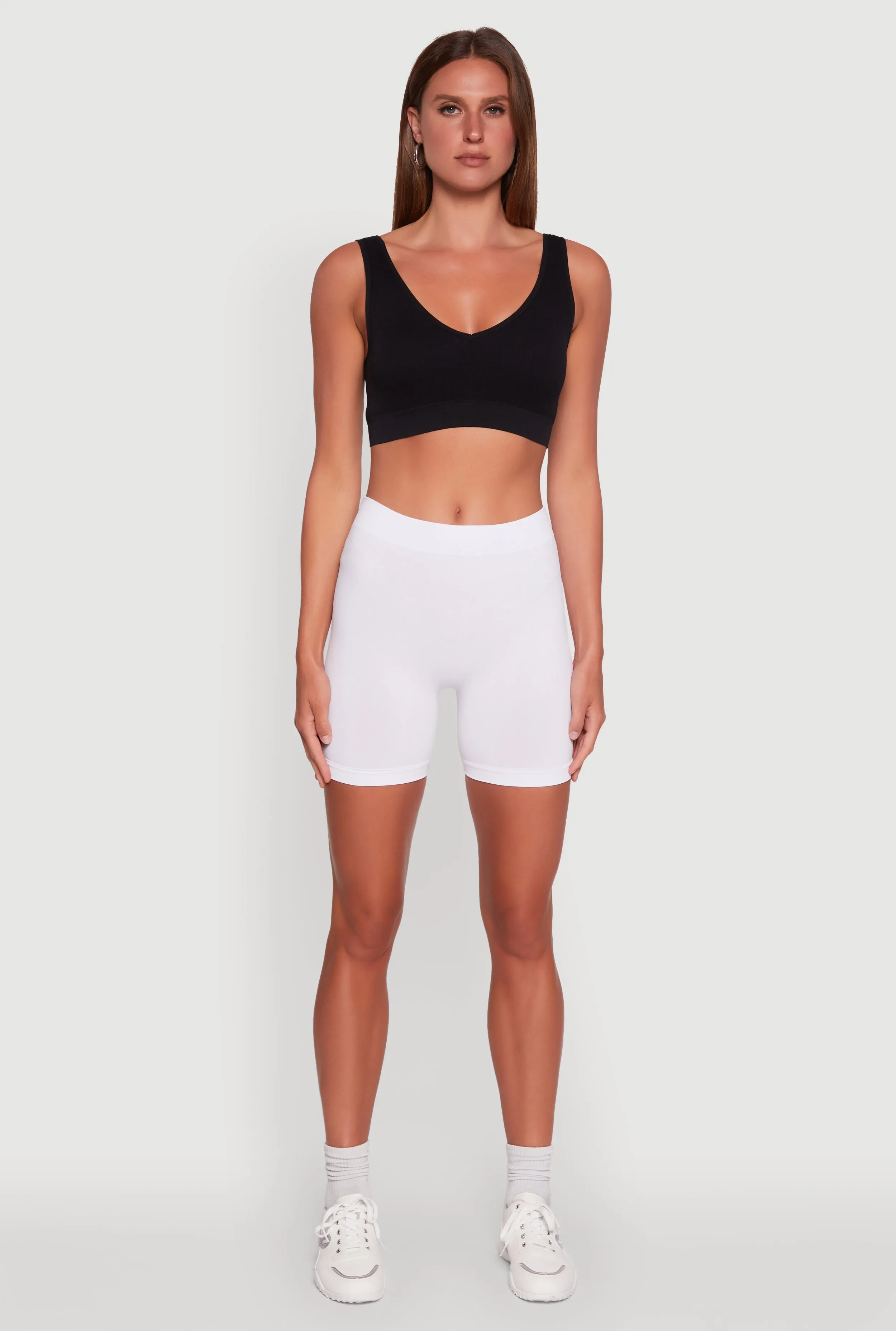High Waisted Seamless Biker Shorts sold by Rainbow product image thumbnail 2