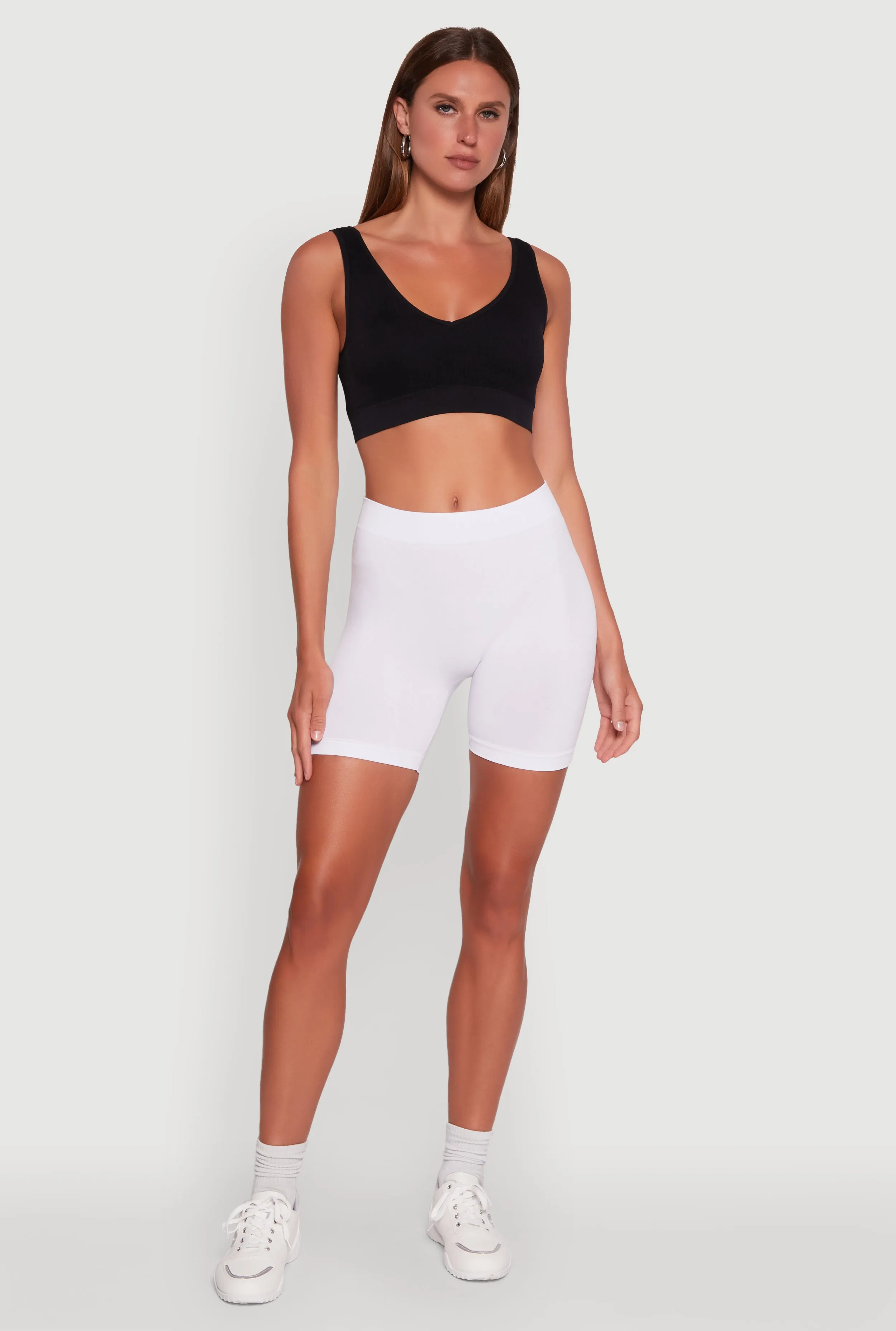 High Waisted Seamless Biker Shorts sold by Rainbow