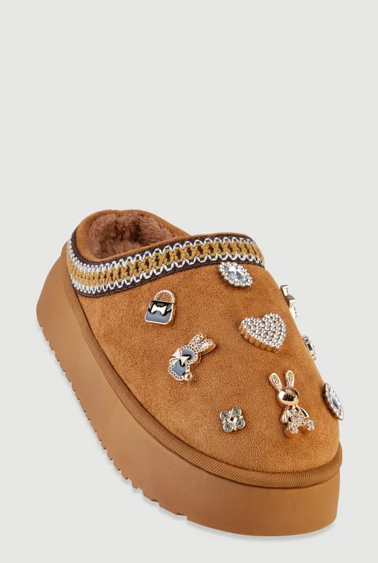 Studded Charm Low Platform Mule Slippers sold by Rainbow