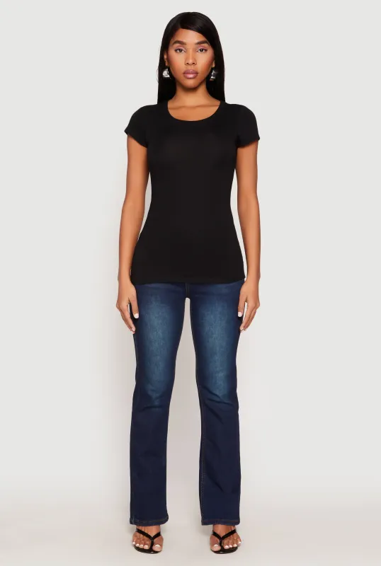 Basic Scoop Neck Tee sold by Rainbow