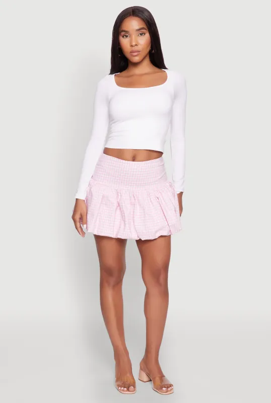 Gingham Bubble Skirt sold by Rainbow