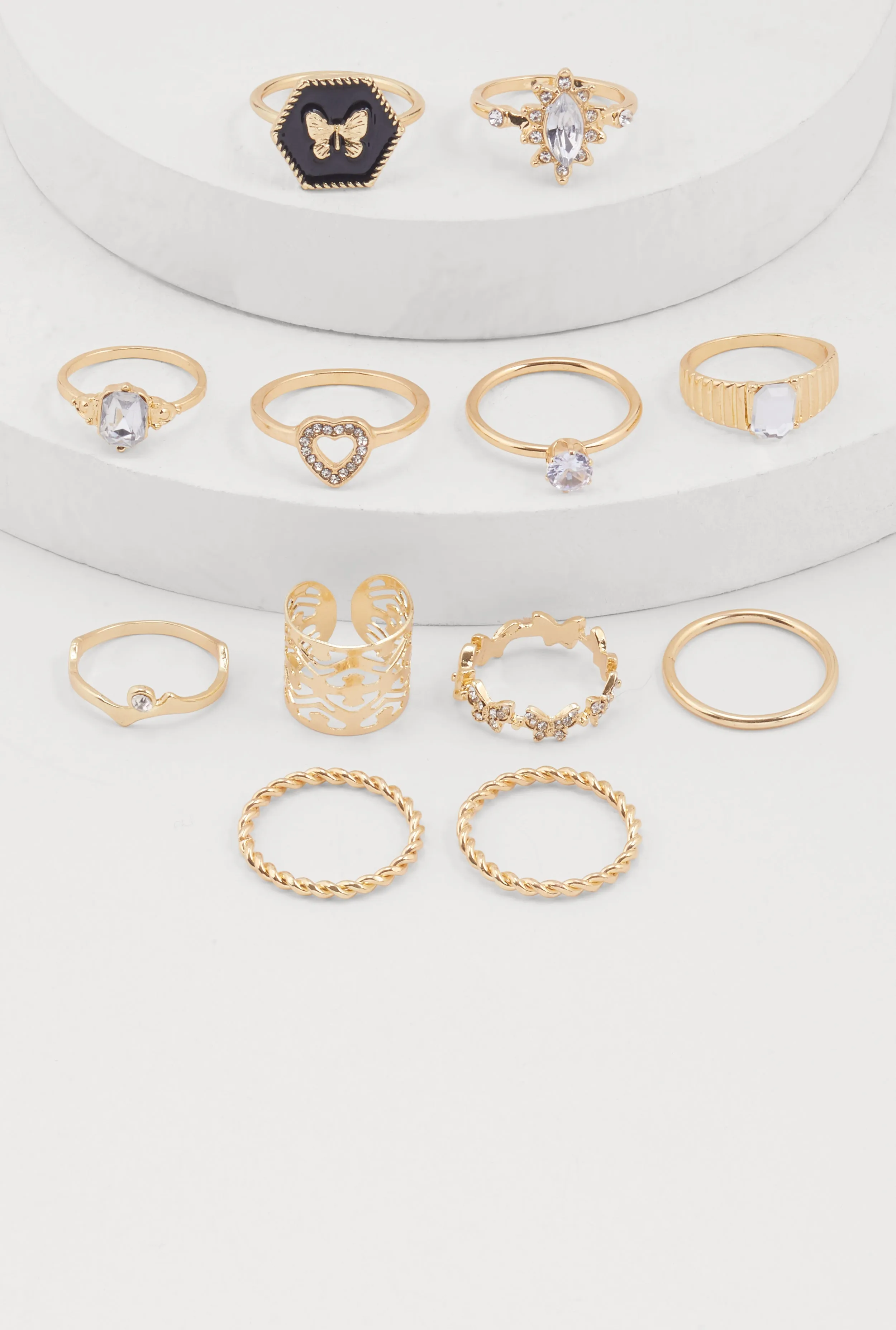 Butterfly Cubic Zirconia Assorted Rings Set of 12 sold by Rainbow product image thumbnail 2