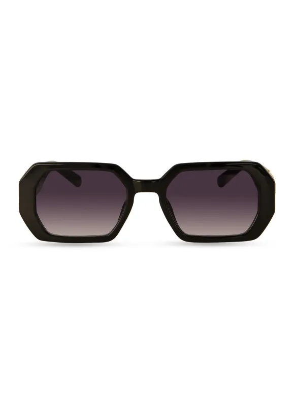 Ombre Lens Rhinestone Arm Detail Sunglasses sold by Rainbow