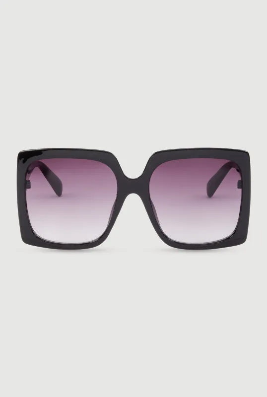 Side Cutout Ombre Lens Sunglasses sold by Rainbow